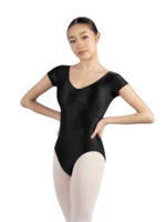 BLOCH GLOW V-NECK CAP SLEEVE LEOTARD