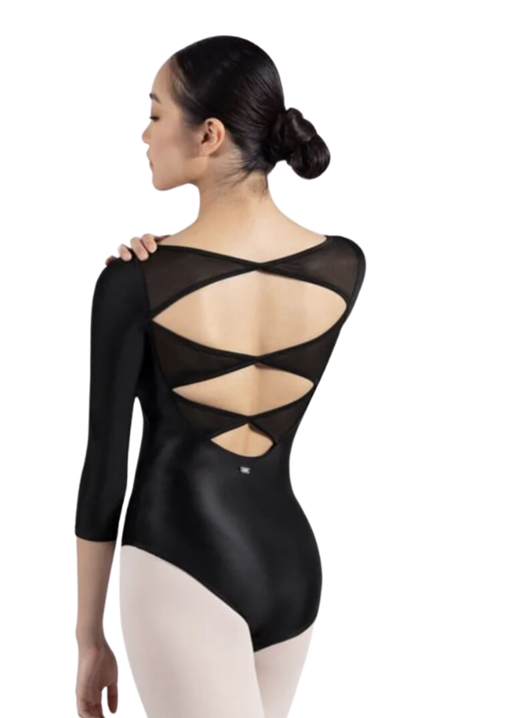 BLOCH GLOW V NECK 3/4 SLEEVE LEOTARD
