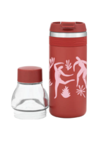 COVET DANCE THE ART OF DANCE THERMAL TUMBLER/BOTTLE RED