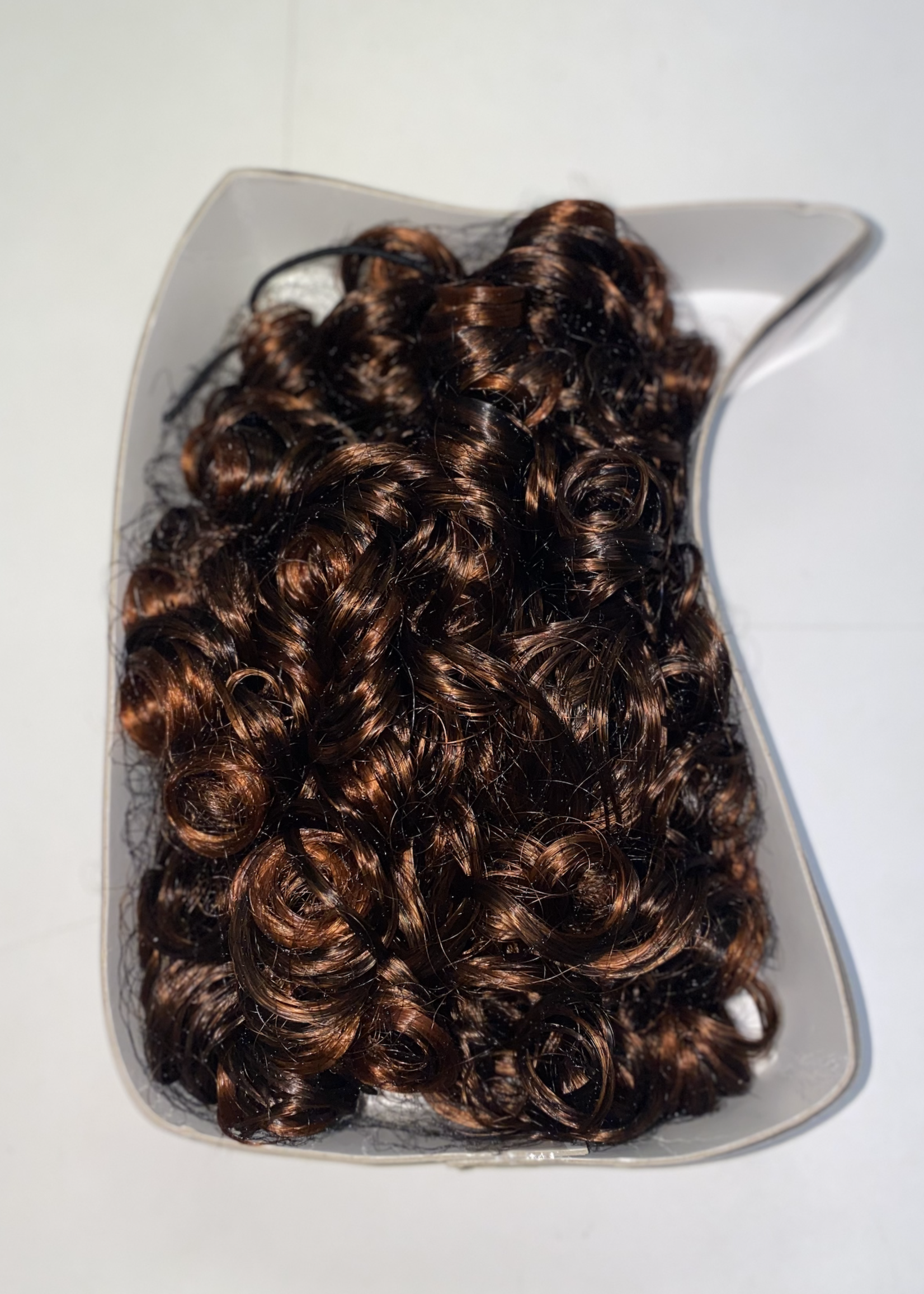 CJ MERCHANTILE SCR23 CURLY HAIR FALL BUN COVER W/DRAWSTRING