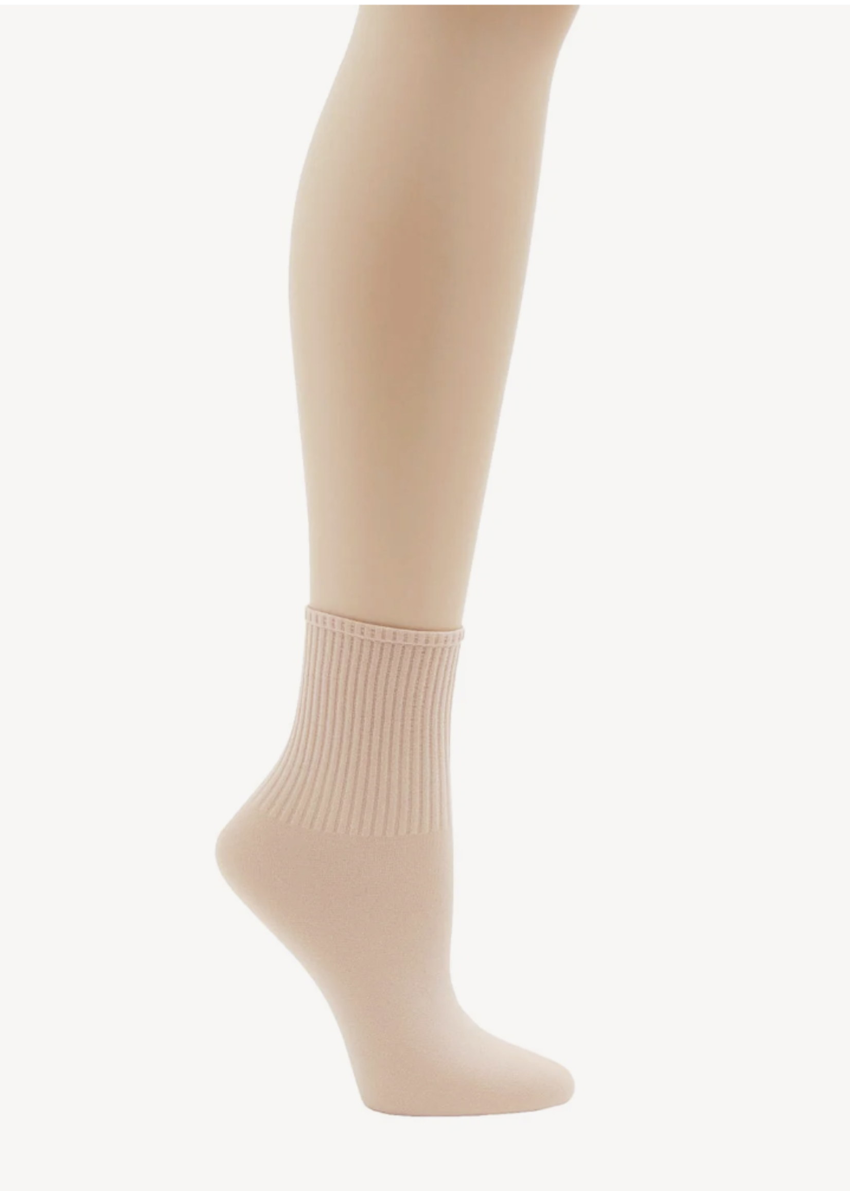 CAPEZIO ADULT RIBBED BALLET SOCK