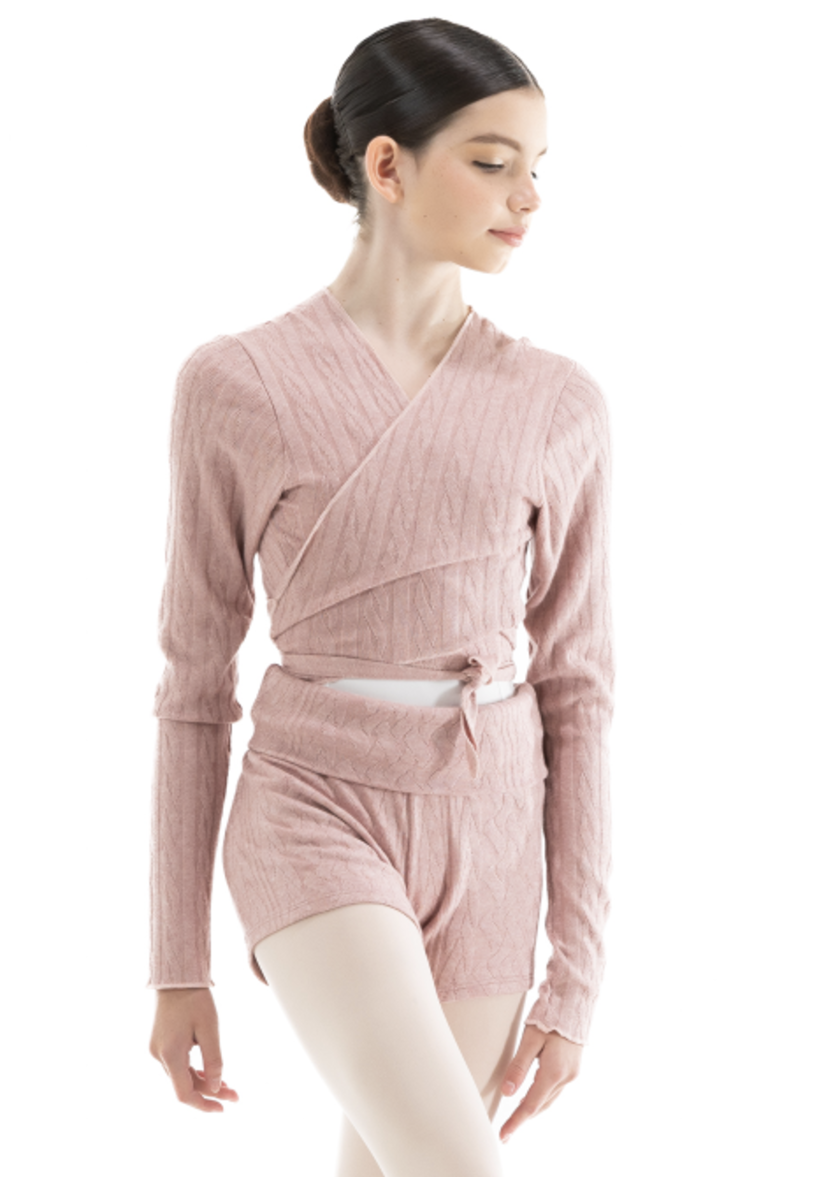 NIKOLAY THEA, WRAP KNIT SWEATER