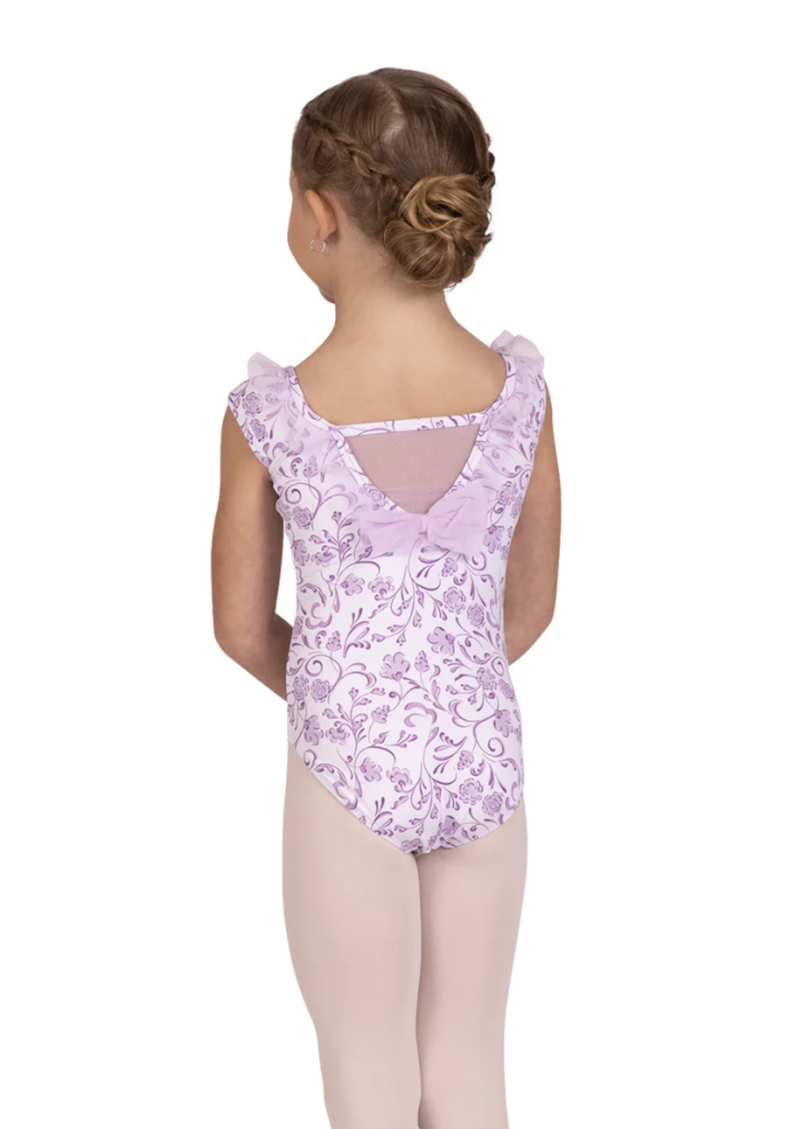 DANZ N MOTION EMORY FLORAL PRINT TANK LEOTARD