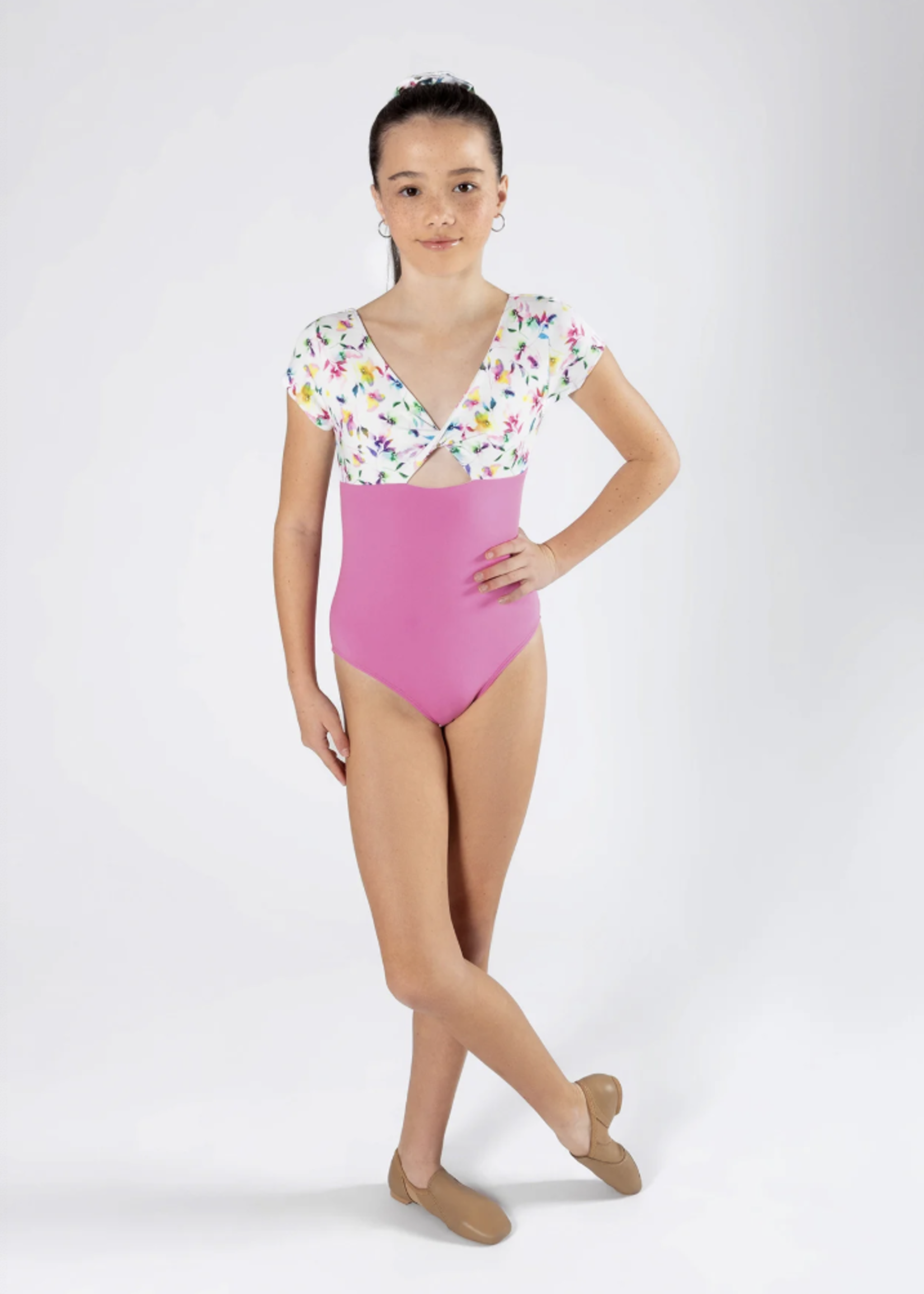 ENERGETIKS AVERY CAP SLEEVE LEOTARD