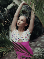 ENERGETIKS AVERY CAP SLEEVE LEOTARD