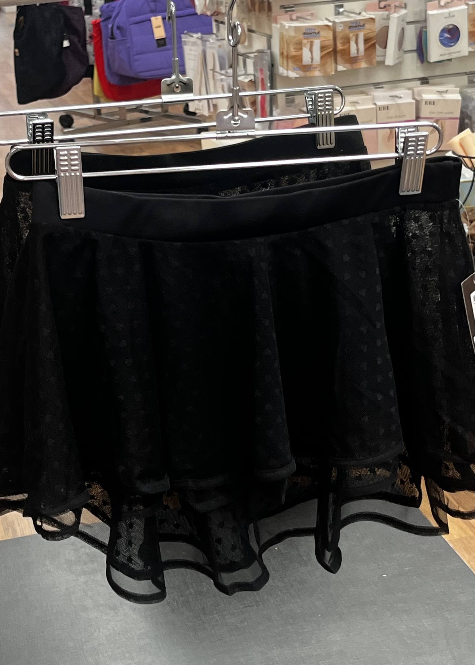 BLOCH HEART MESH 2 LAYER SKIRT