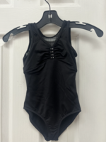 BLOCH HEART FLOCK GATHERED NECK LEOTARD