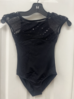 BLOCH HOLO SEQUIN X BACK CAP SLEEVE LEOTARD