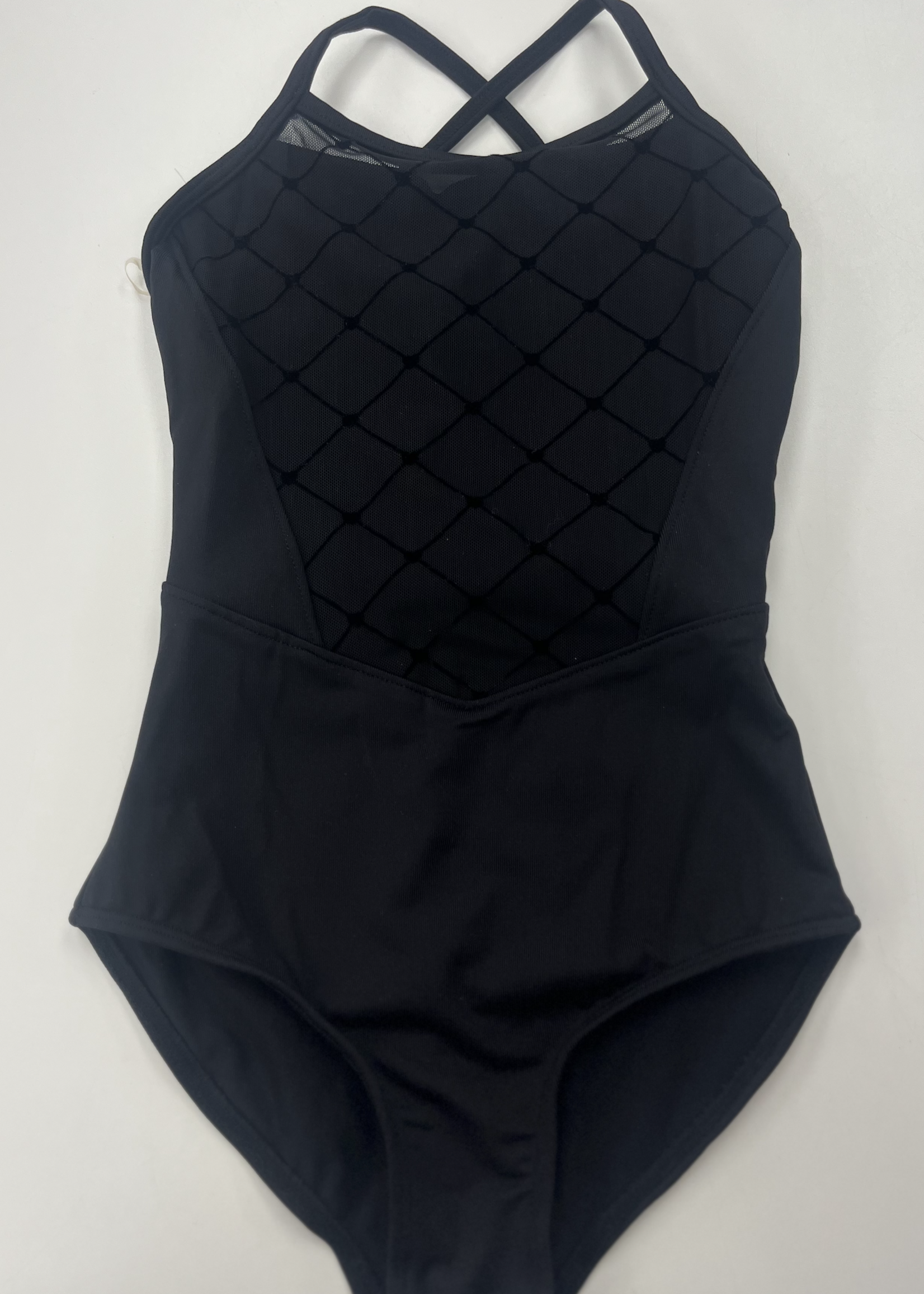 BLOCH FLOCK HEART X STRAP CAMI LEOTARD