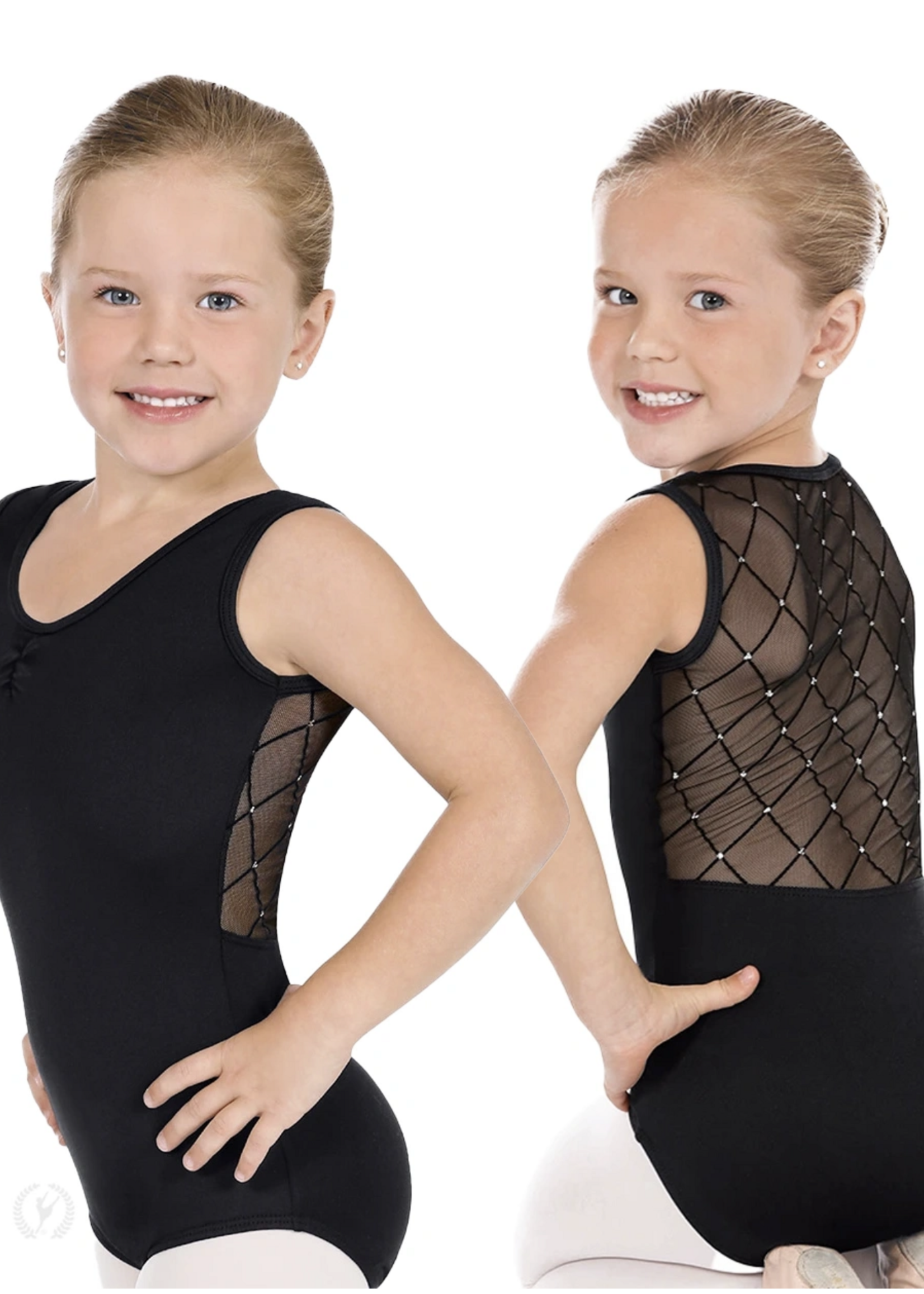 EUROTARD DANCEWEAR CHILD DIAMOND MESH TANK LEOTARD