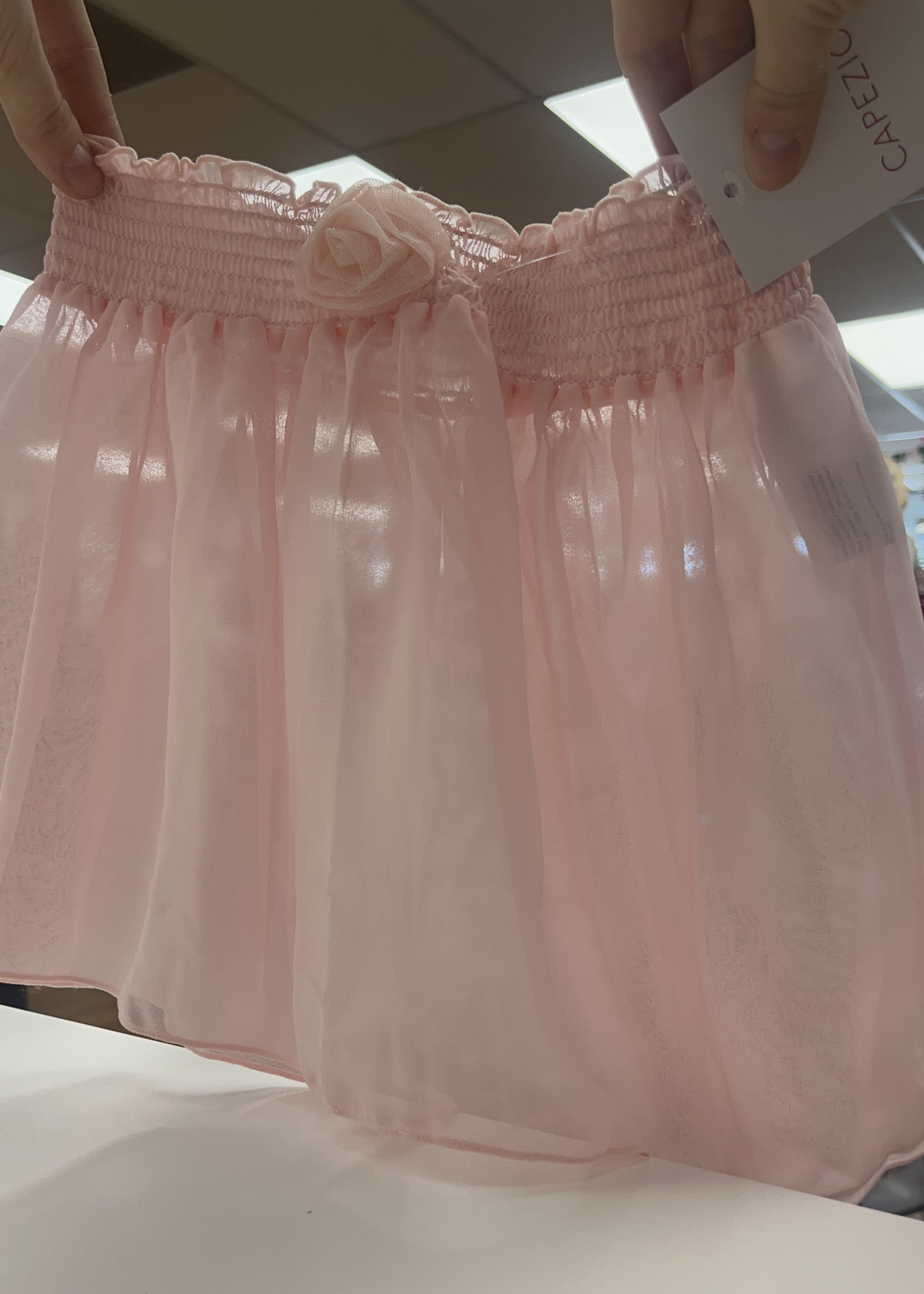 CAPEZIO ROSE SMOCKED SKIRT