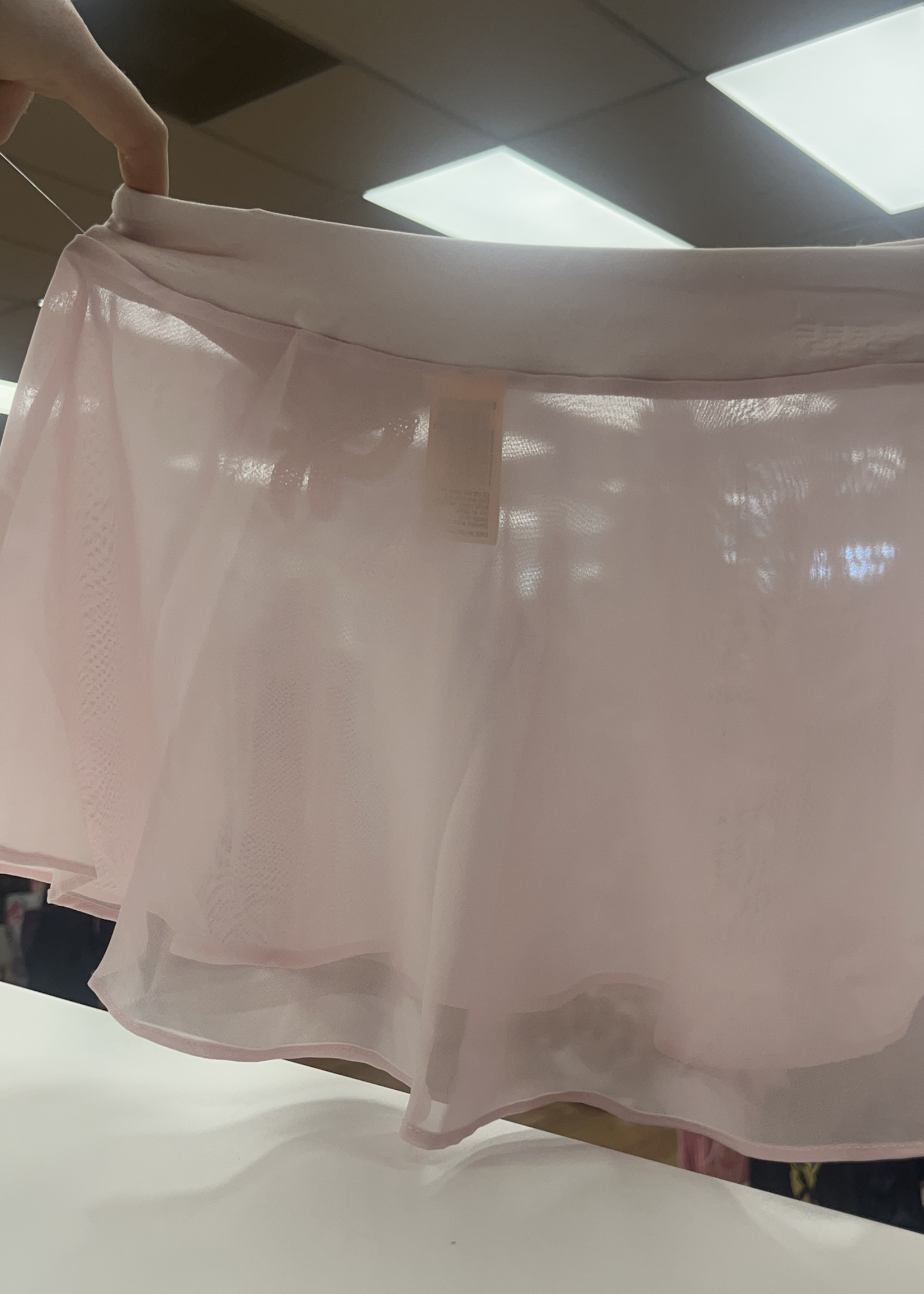 BLOCH SHAPED W/S SKIRT W/SEQUIN BOW