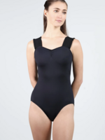 SUFFOLK VARSITY RUFFLE STRAP TANK LEOTARD
