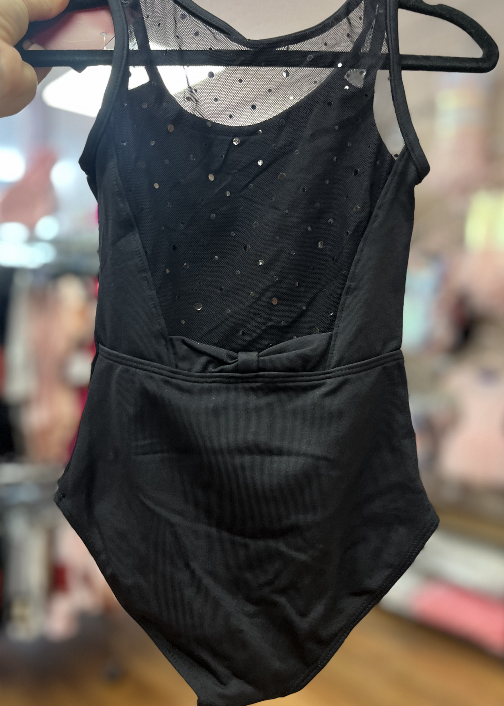 BLOCH HOLO SEQUIN BOW BACK TANK LEOTARD