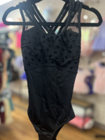 BLOCH BOW FLOCK X CROSS BACK TANK LEOTARD