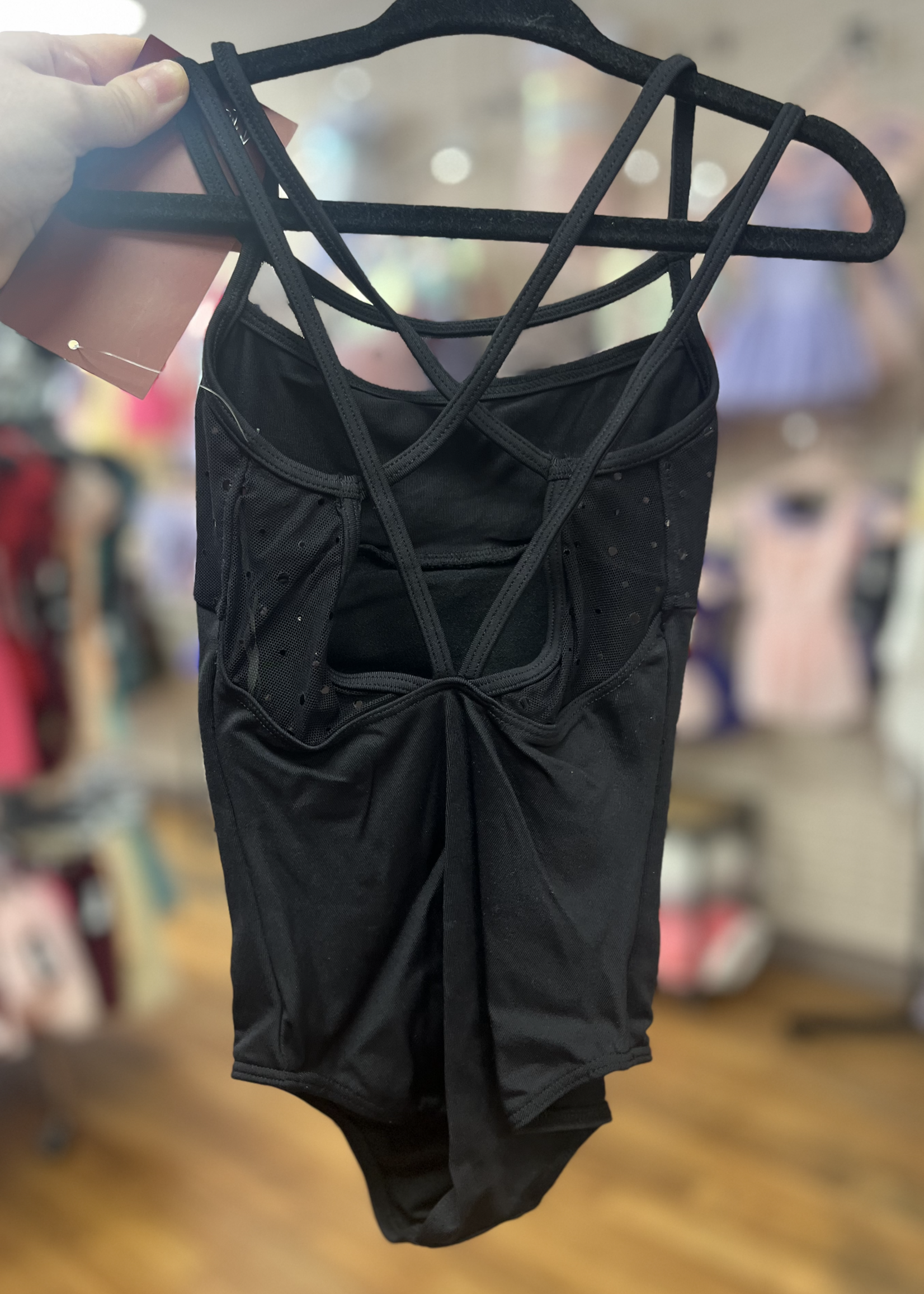 BLOCH HOLO SEQUIN STRAPPY CAMI LEOTARD