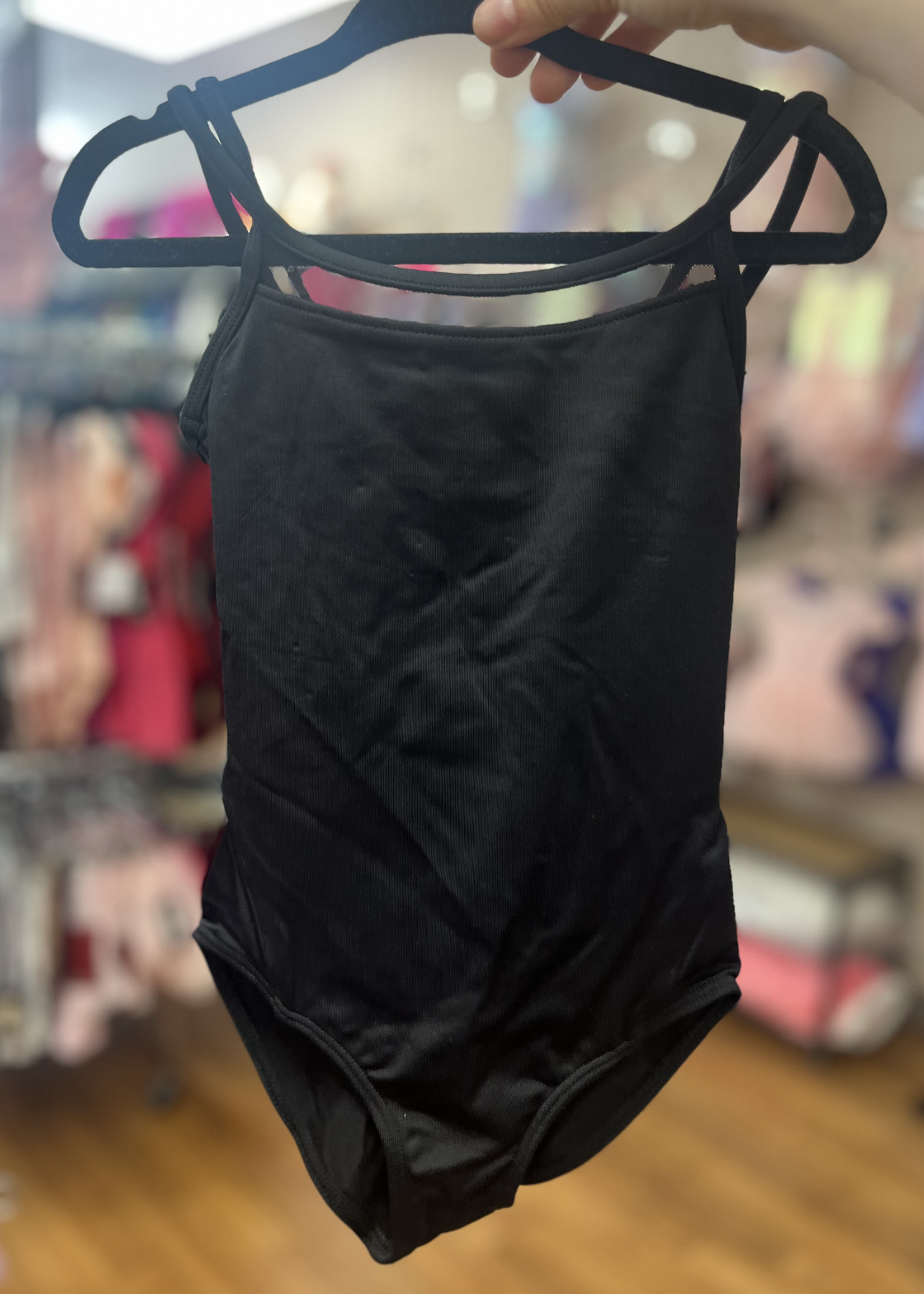 BLOCH HOLO SEQUIN X BACK CAMI LEOTARD