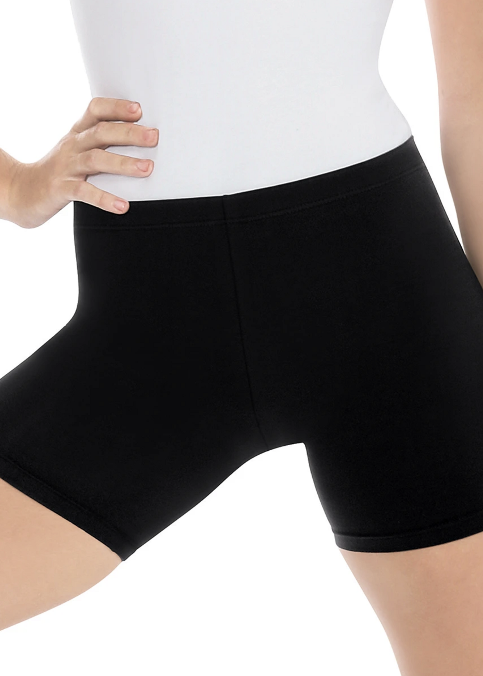 EUROTARD DANCEWEAR EUROTARD 10331 ADULT COTTON LYCRA MID-THIGH SHORTS