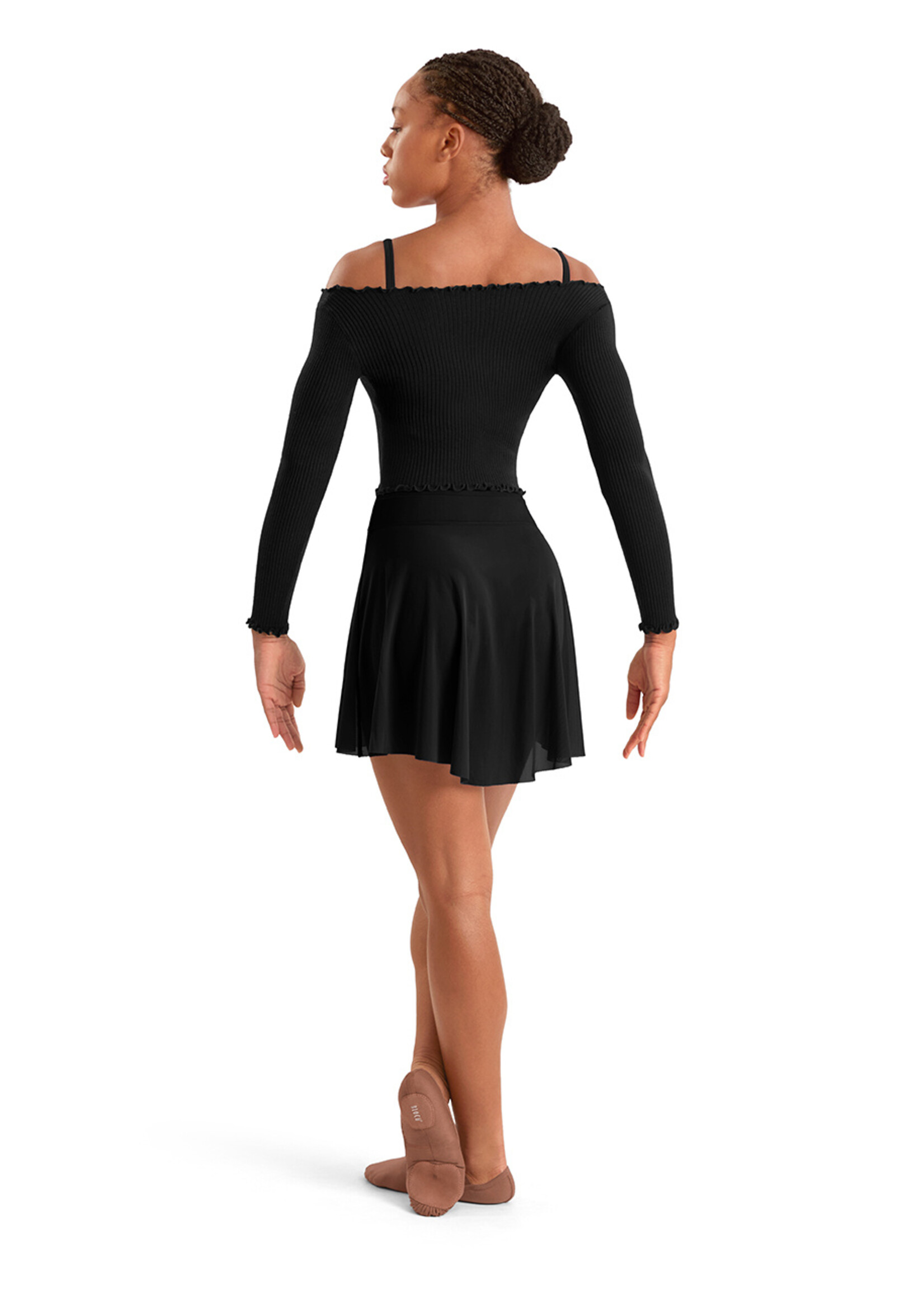 BLOCH MESH HIGH-LOW SKIRT