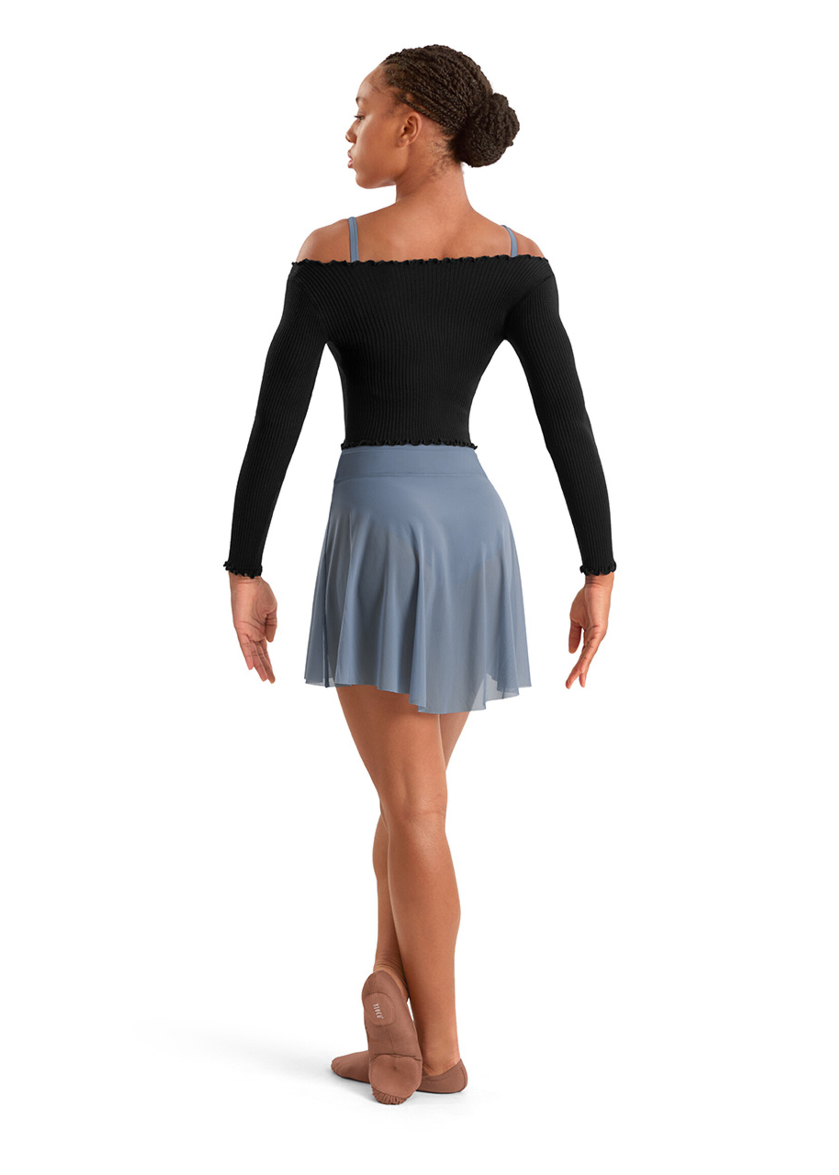 BLOCH MESH HIGH-LOW SKIRT