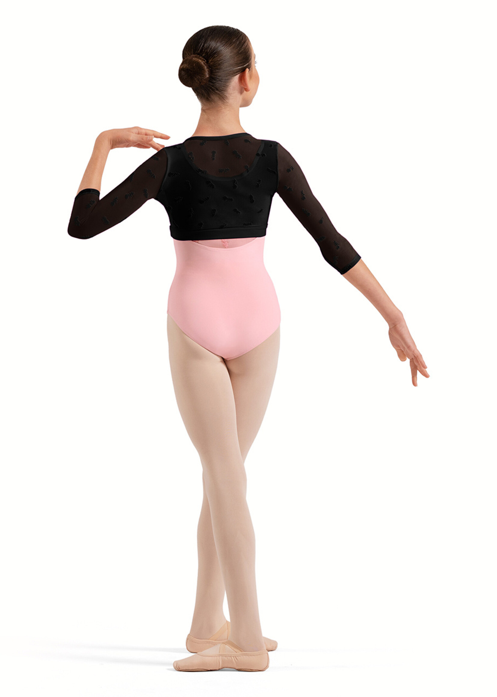 BLOCH FLORAL FLOCK FIXED WRAP TOP