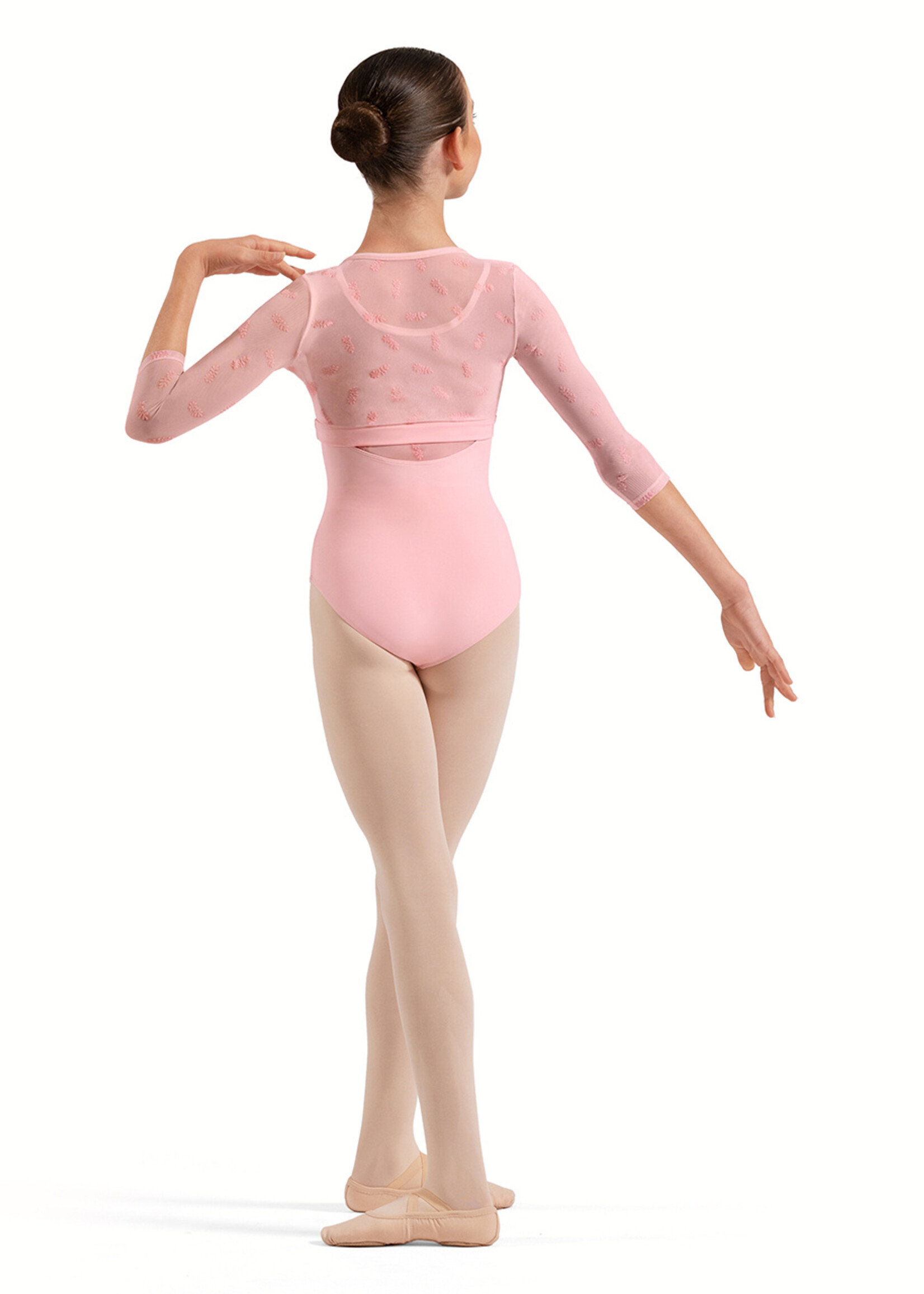 BLOCH FLORAL FLOCK FIXED WRAP TOP