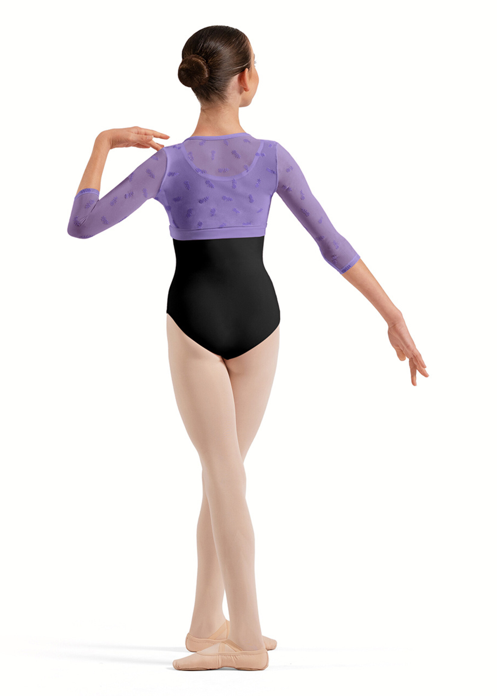 BLOCH FLORAL FLOCK FIXED WRAP TOP