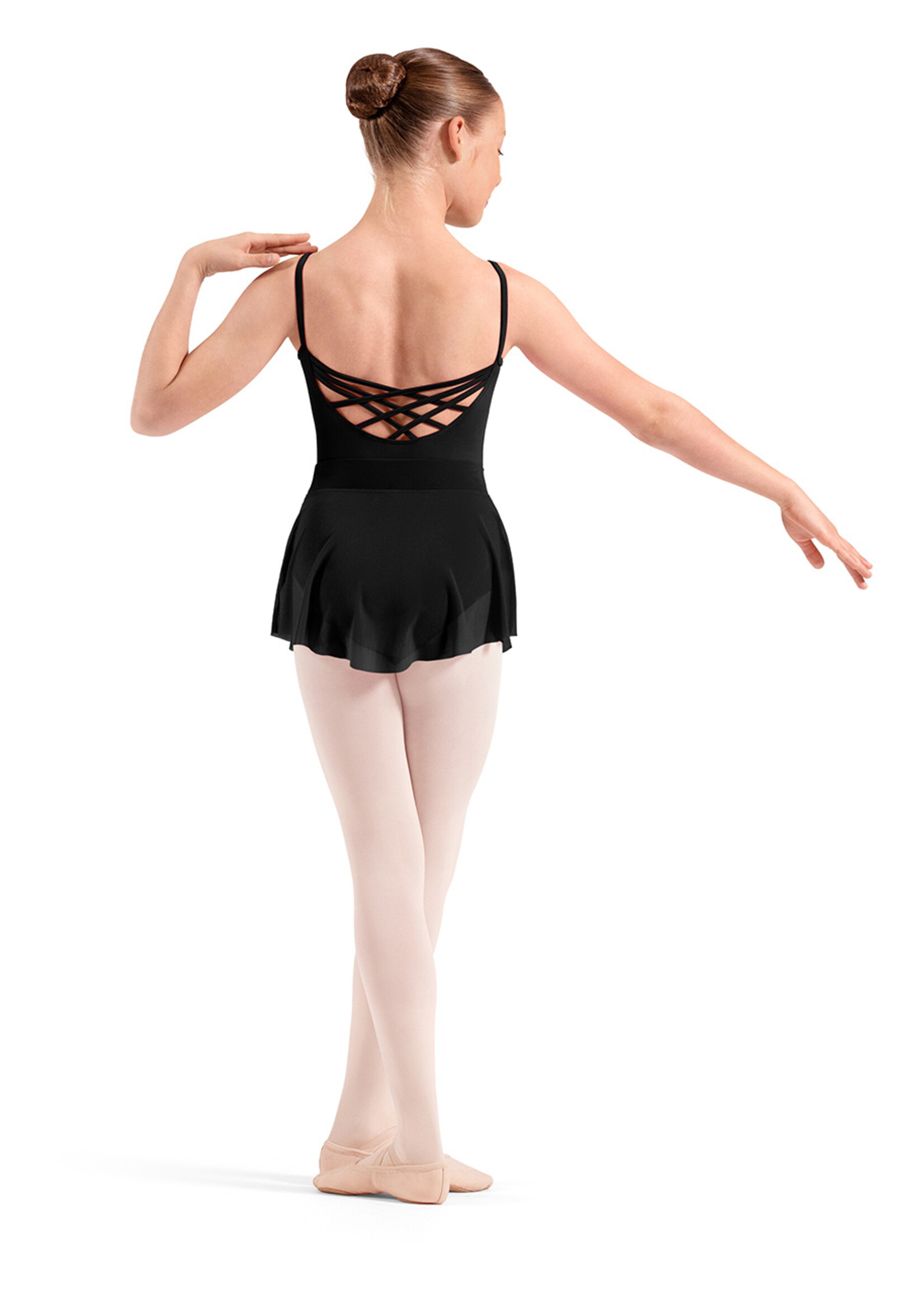 BLOCH CHILD MESH HIGH-LOW SKIRT