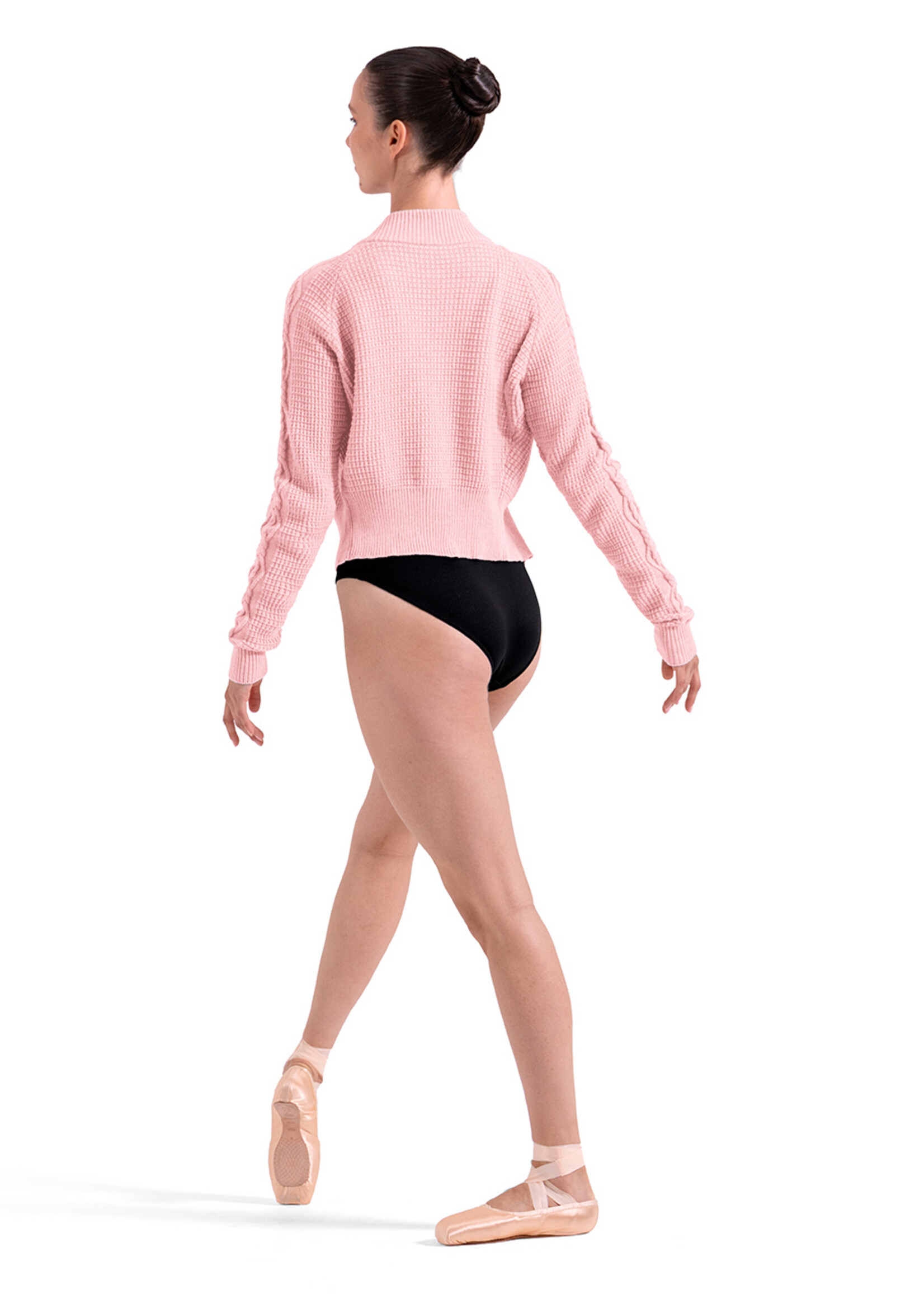 BLOCH ZIPPER CABLE KNITTED JACKET