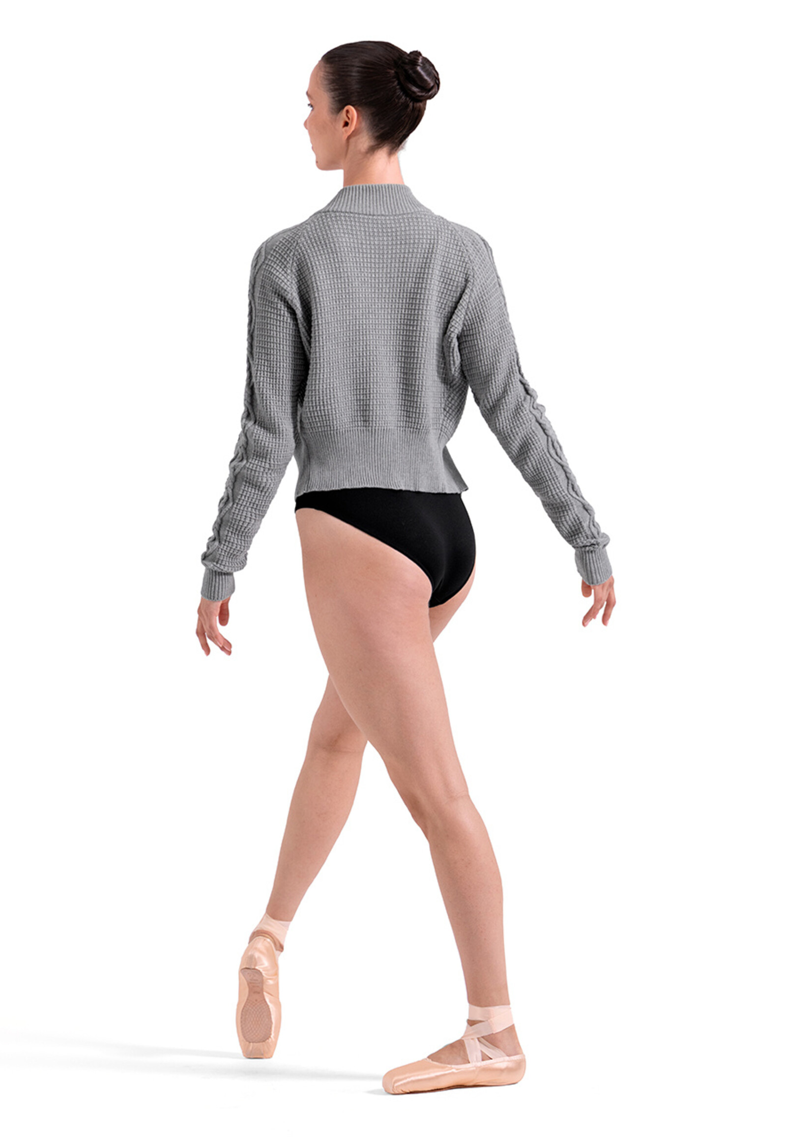 BLOCH ZIPPER CABLE KNITTED JACKET