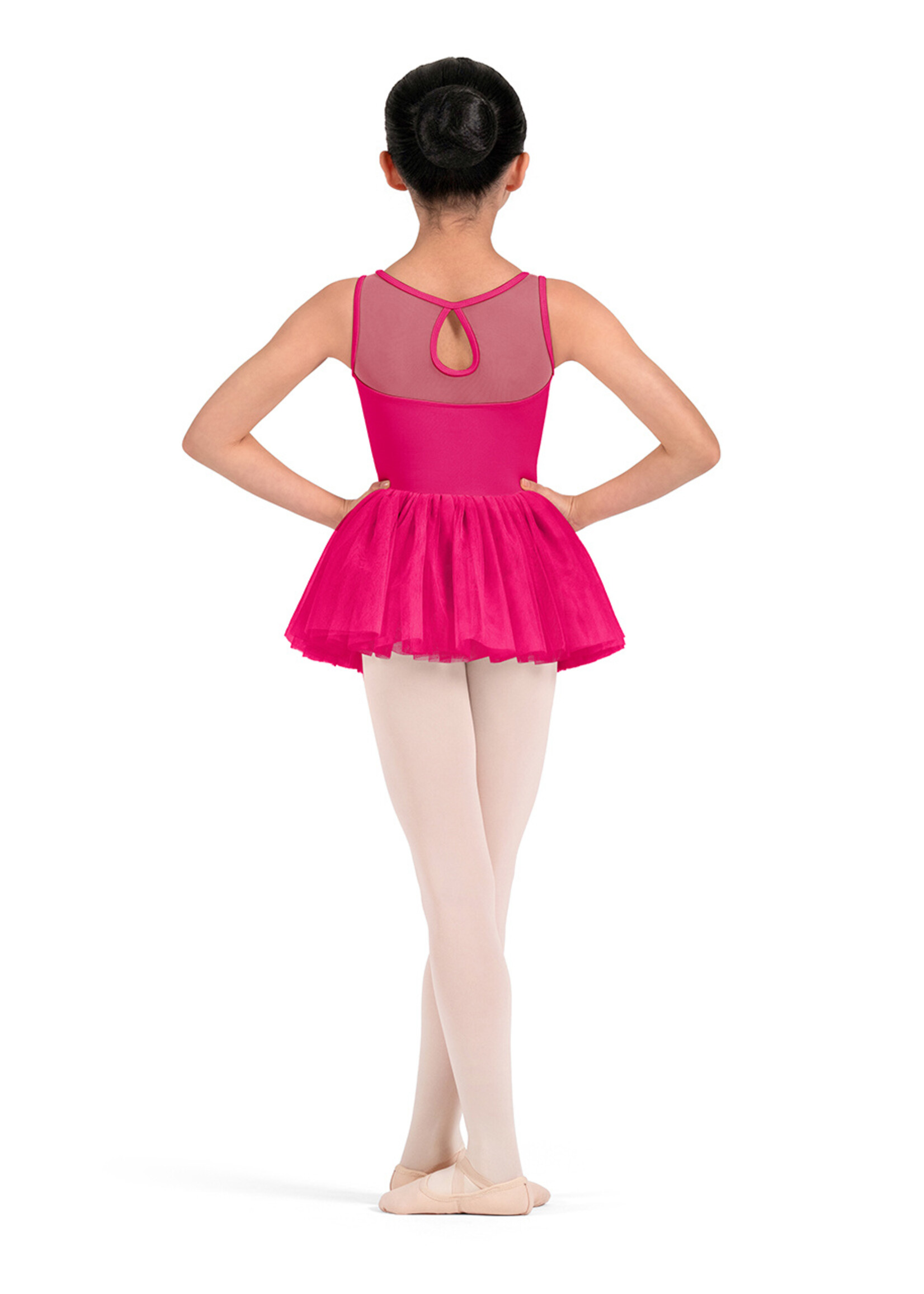BLOCH FLORAL EMB BACK KEYHOLE TUTU LEOTARD