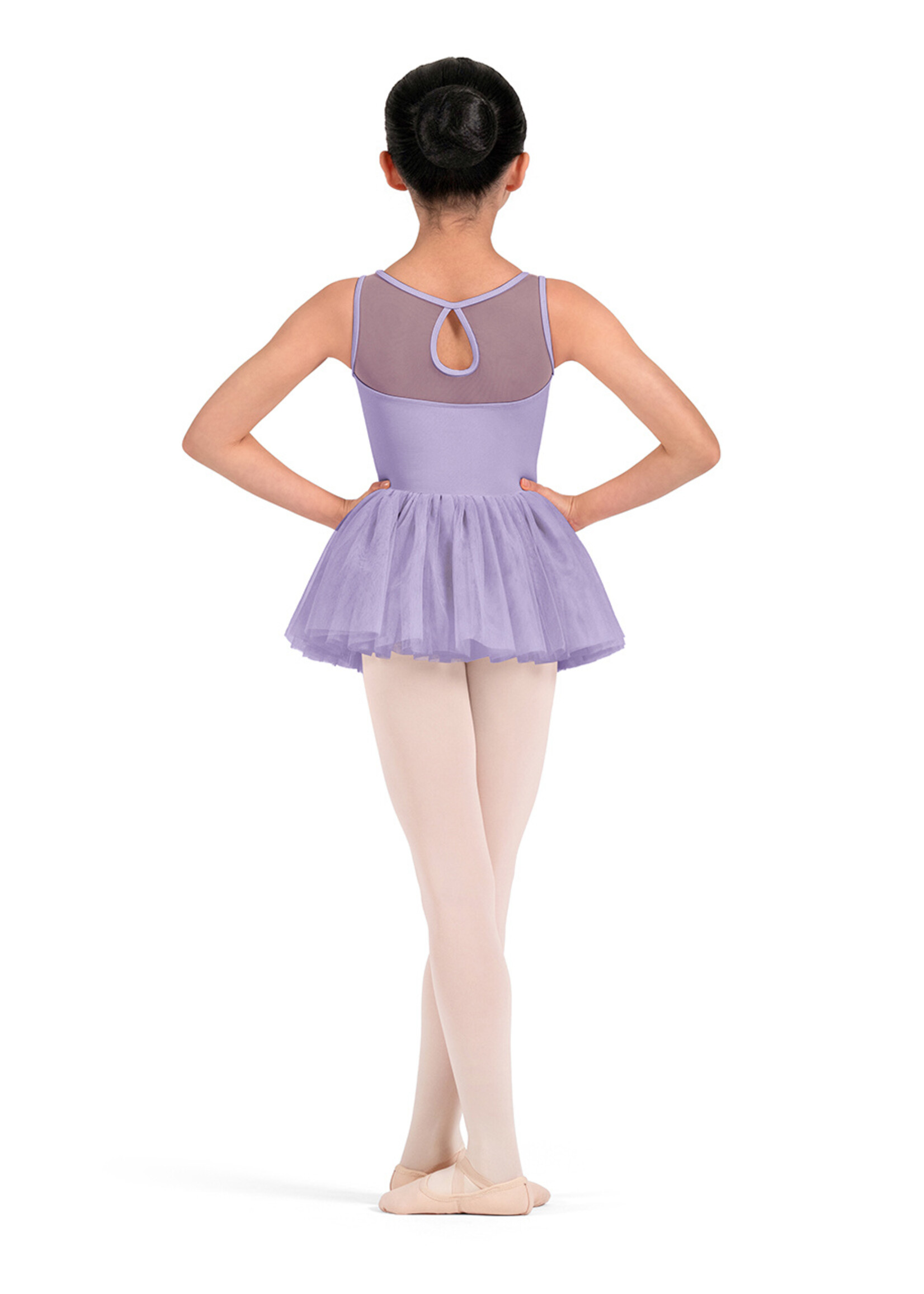 BLOCH FLORAL EMB BACK KEYHOLE TUTU LEOTARD