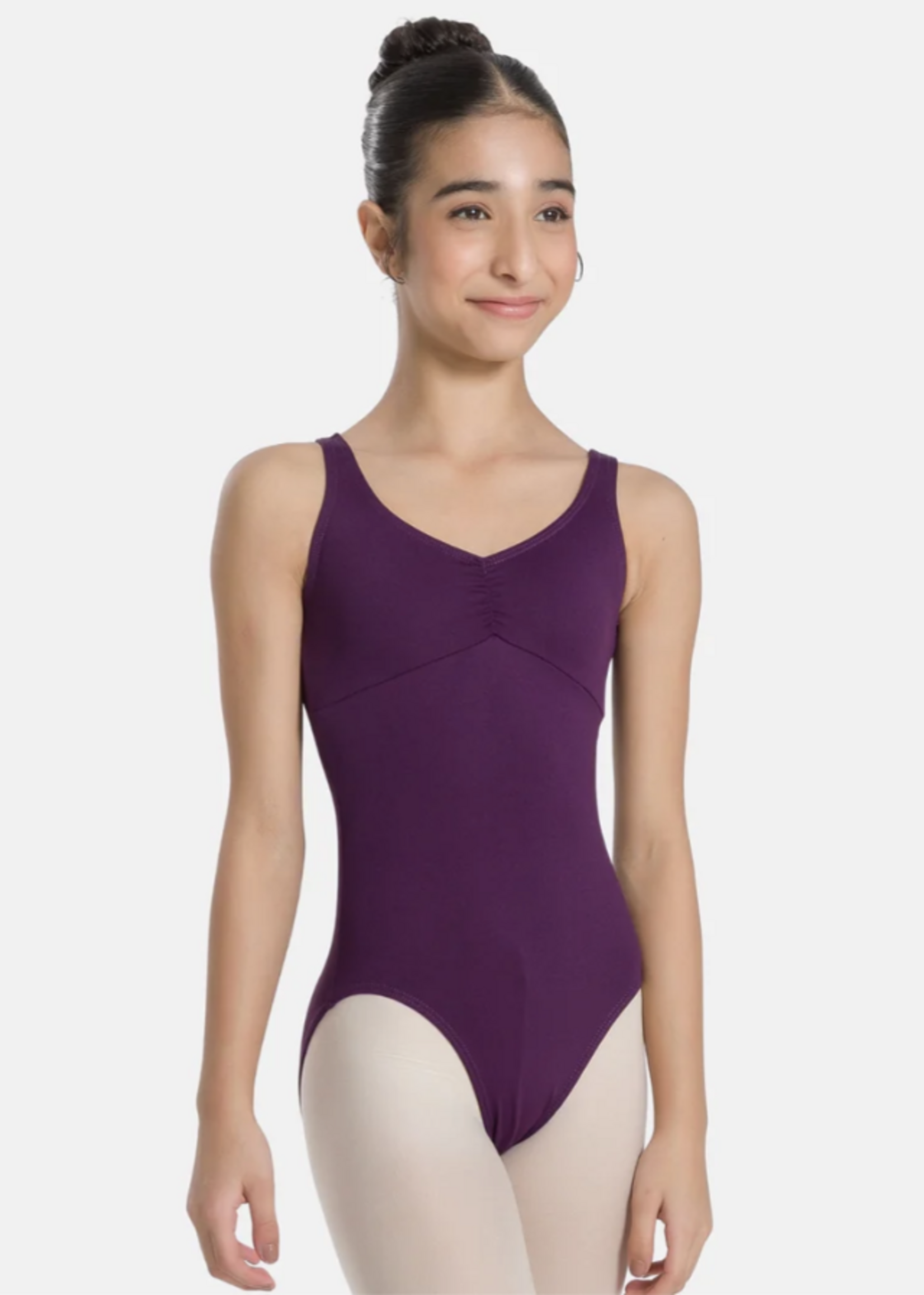 SODANCA EDITTA - ADJUSTABLE PINCH FRONT CAMI W/SQUARE BACK LEOTARD