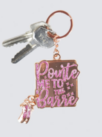 ENERGETIKS POINTE ME TO THE BARRE KEY CHAIN