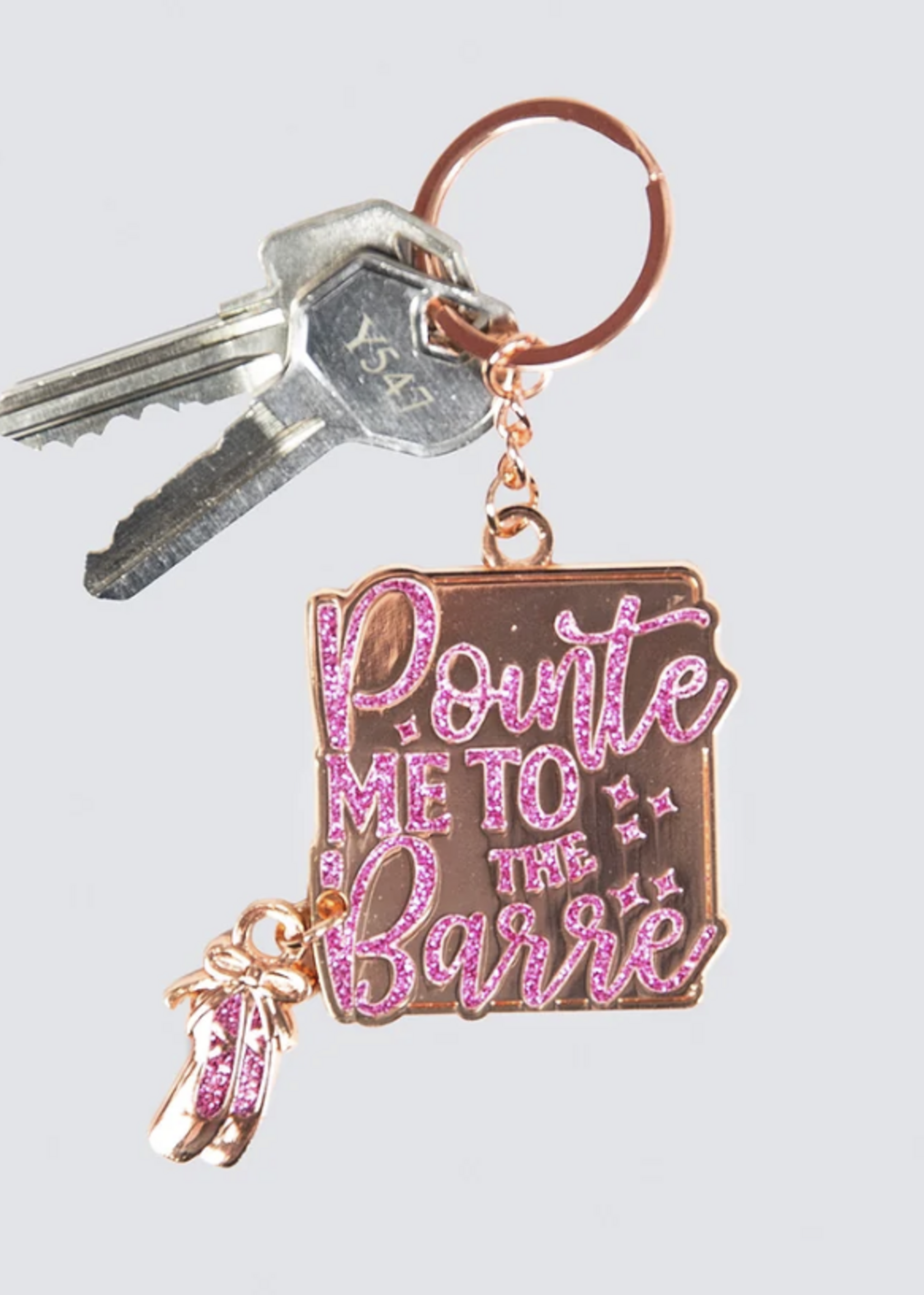 ENERGETIKS POINTE ME TO THE BARRE KEY CHAIN