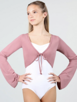SUFFOLK MACARON MODAL TIE-FRONT CROP TOP