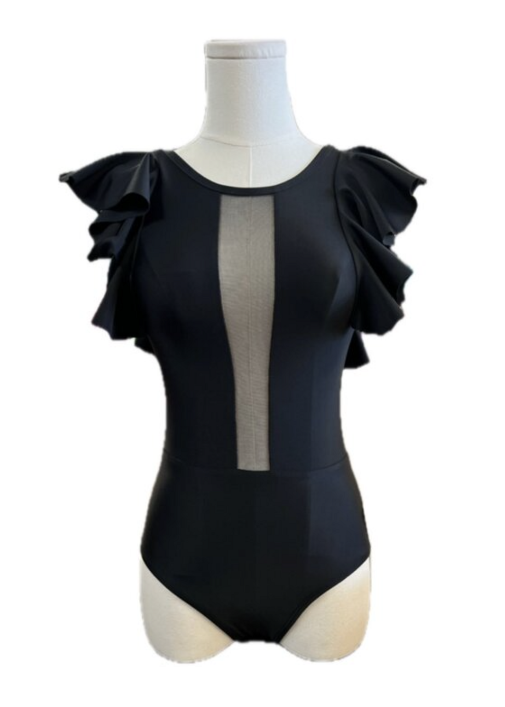 BP DANCEWEAR TAYLOR LEOTARD WITH RUFFLES