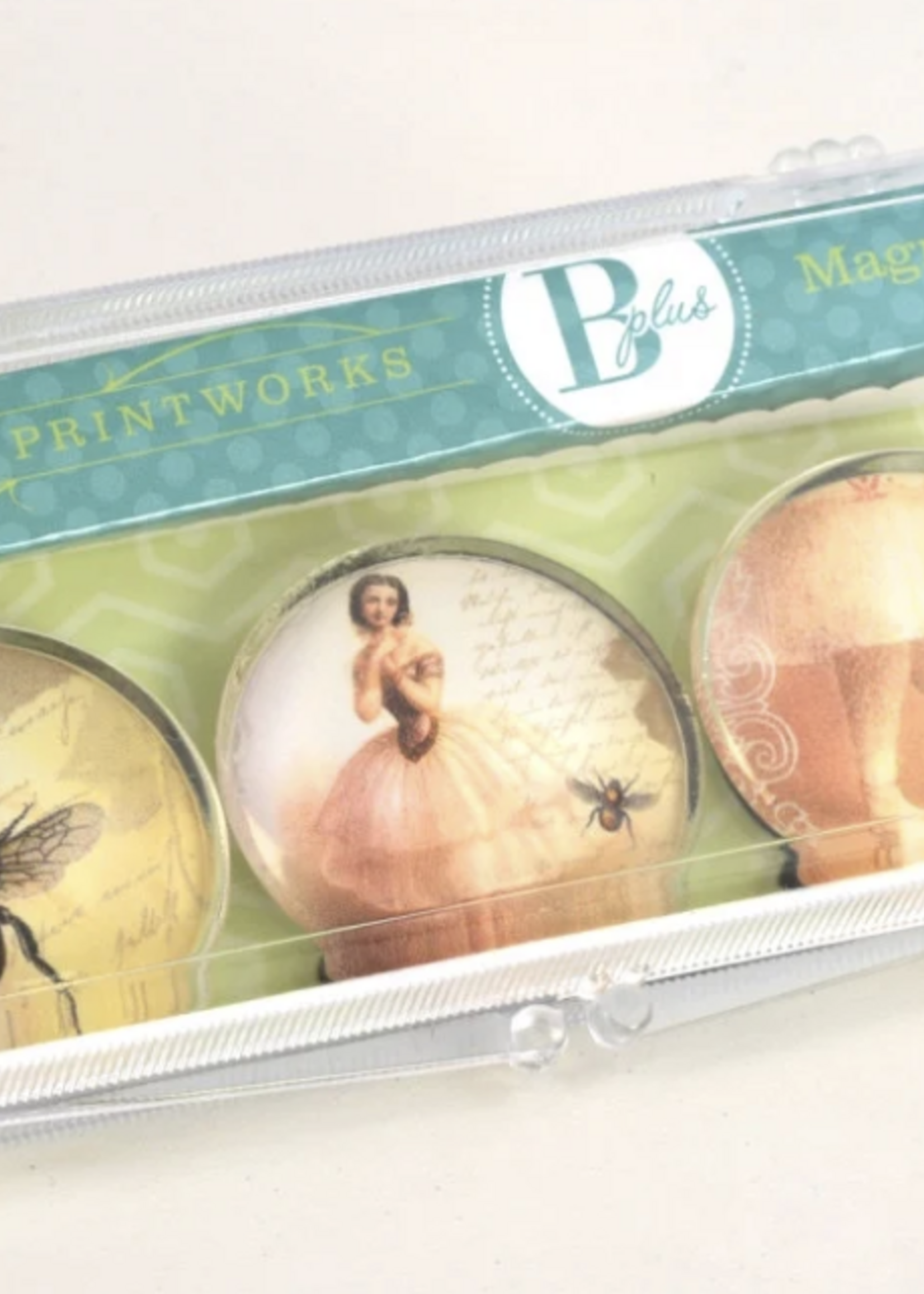 B PLUS PRINTWORKS INC. GLASS MAGNET SET