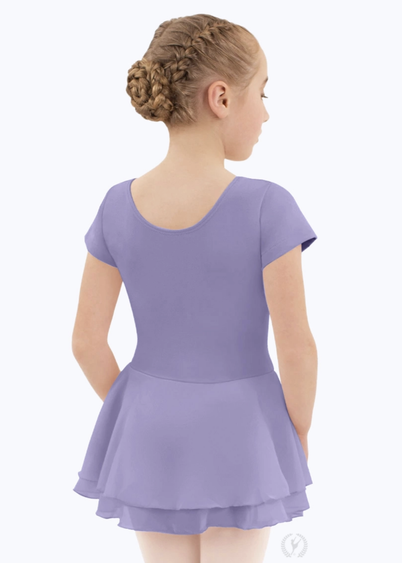 EUROTARD DANCEWEAR COTTON LYCRA SHORT SLEEVE SKIRTED LEOTARD