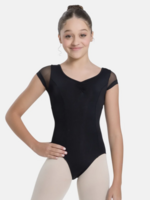 SODANCA NIKITA - CAP SLV MESH W/MESH KEYHOLE BACK LEOTARD
