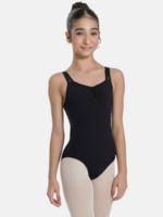 SODANCA SL21 WIDE MESH STRAP LEOTARD W/PINCHED FRT AND MESH BACK