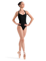 BLOCH BACK FLORAL PRINT HALTER LEOTARD