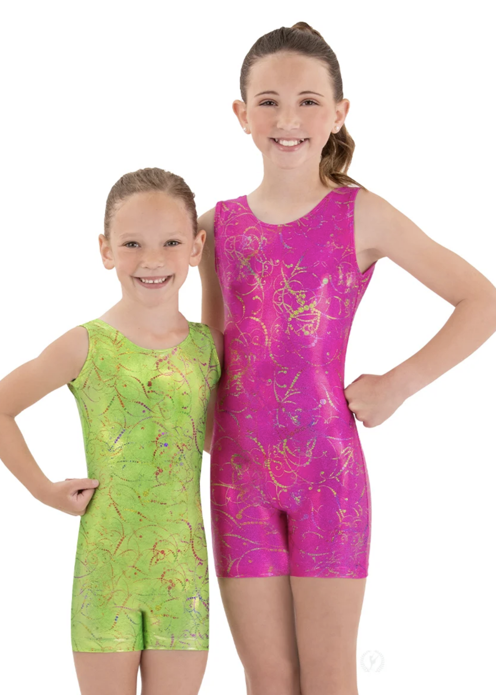 EUROTARD DANCEWEAR METALLIC SPLATTER BIKETARD