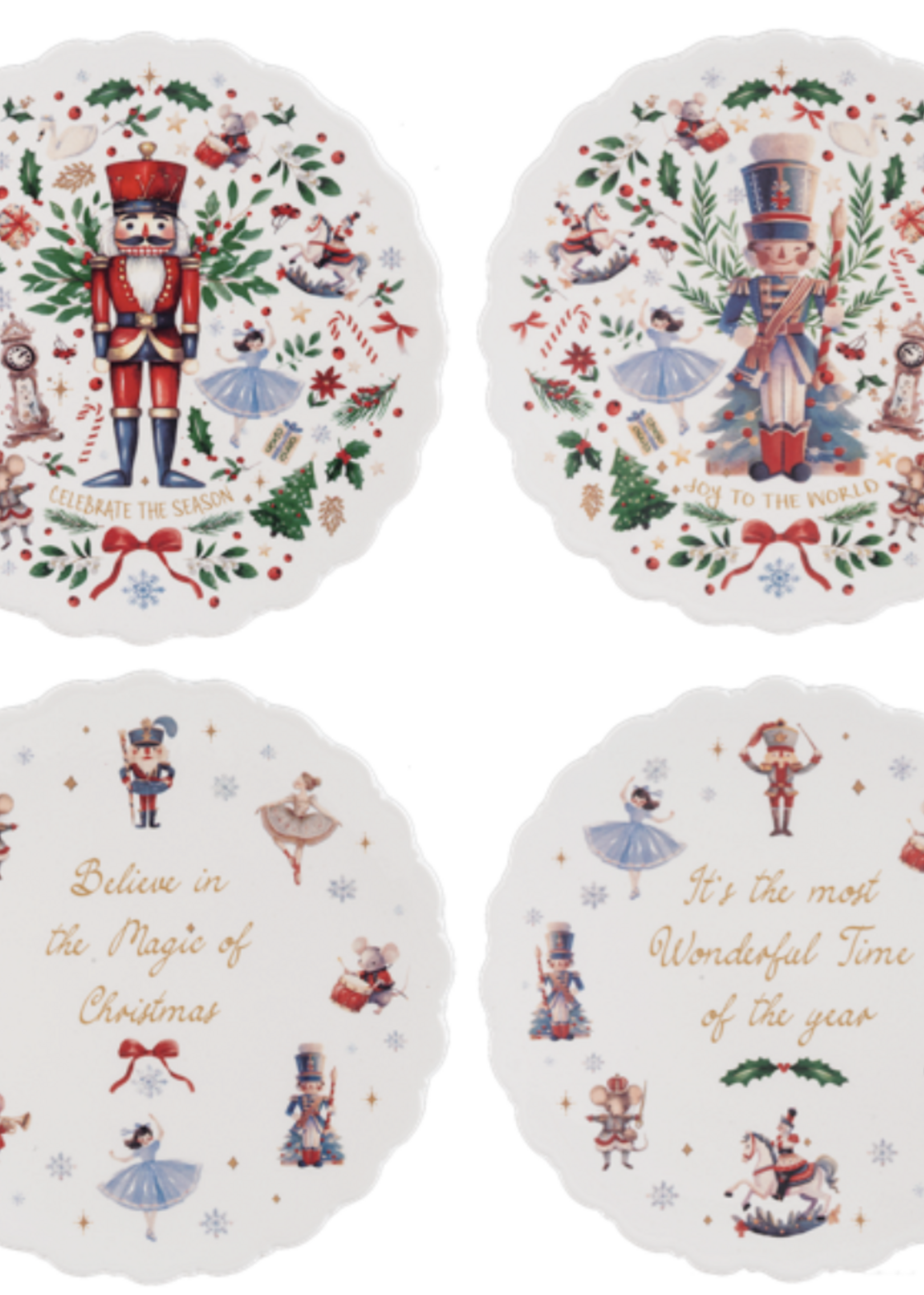 GANZ USA NUTCRACKER SNACK PLATE
