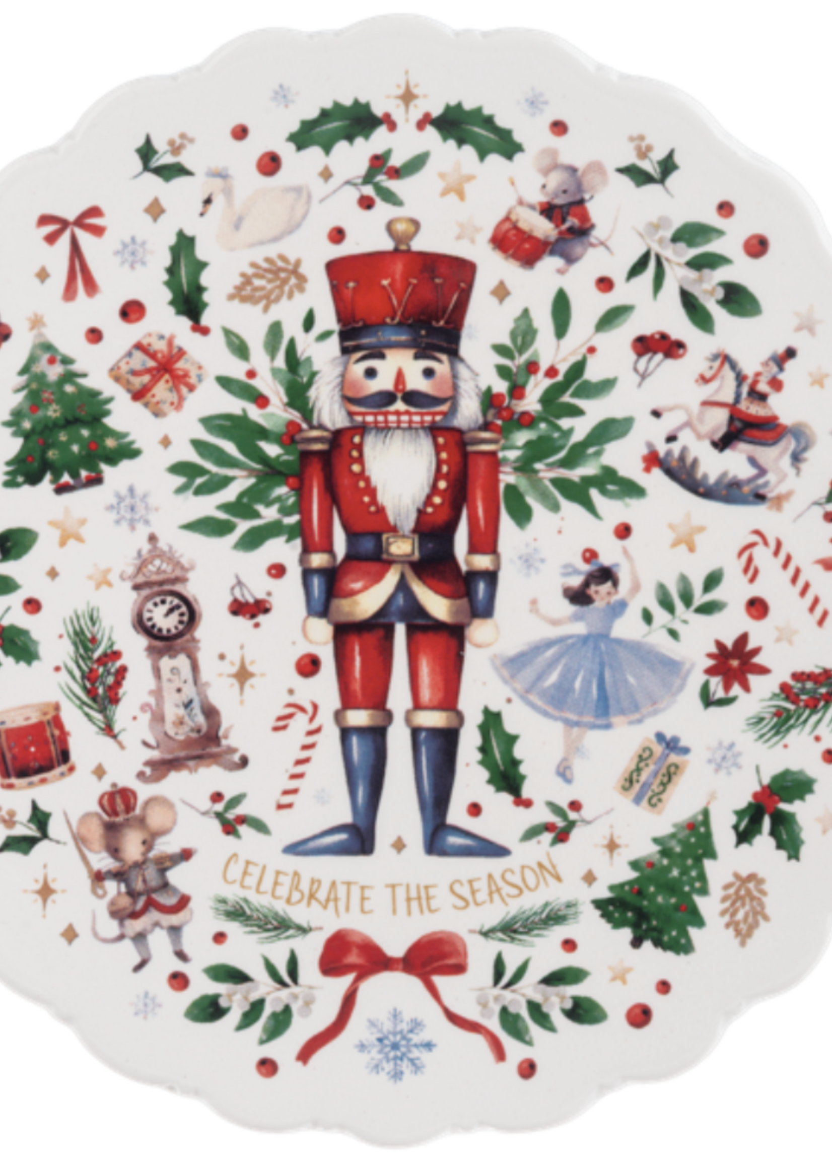 GANZ USA NUTCRACKER SNACK PLATE