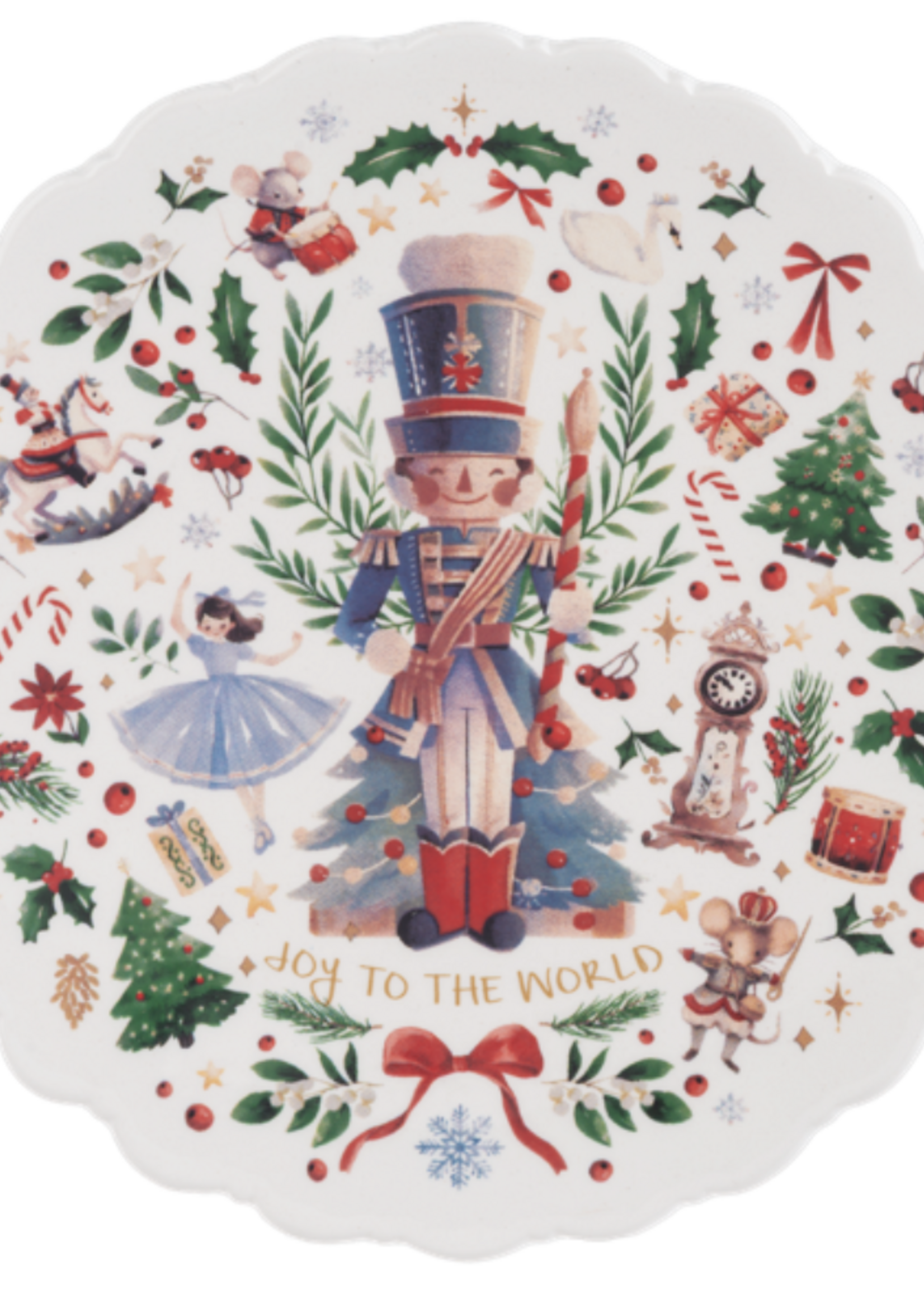 GANZ USA NUTCRACKER SNACK PLATE