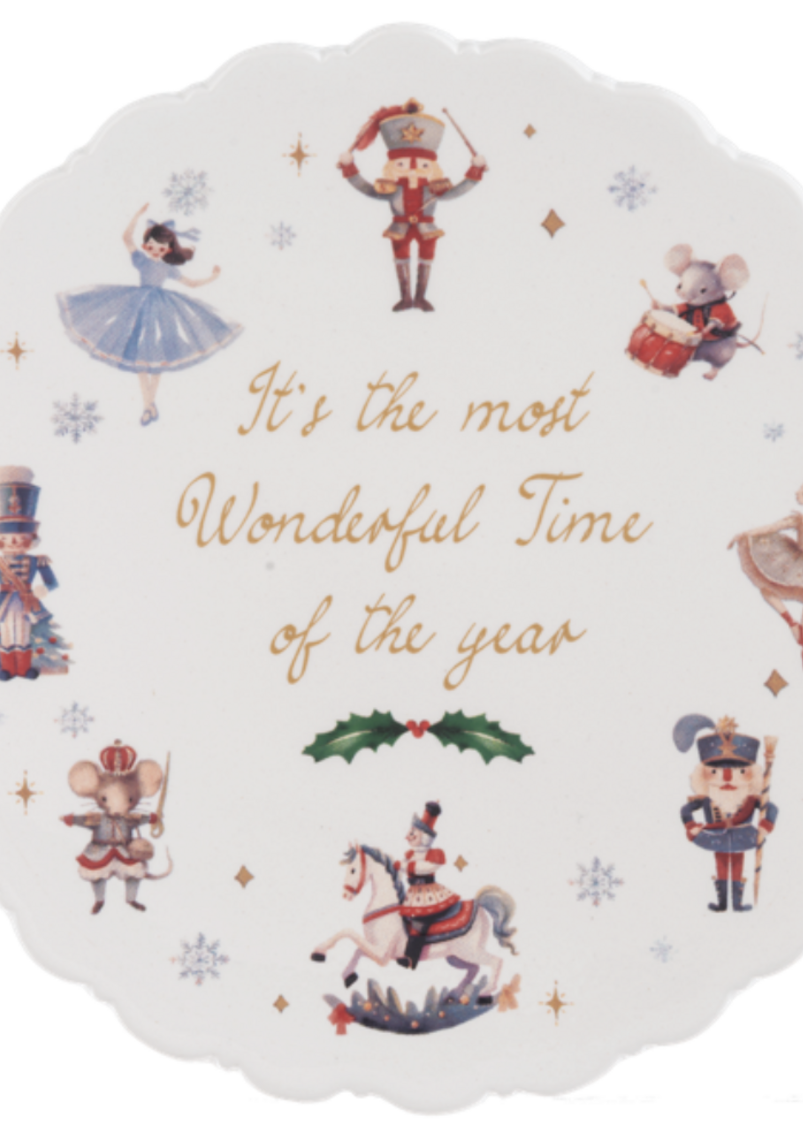 GANZ USA NUTCRACKER SNACK PLATE
