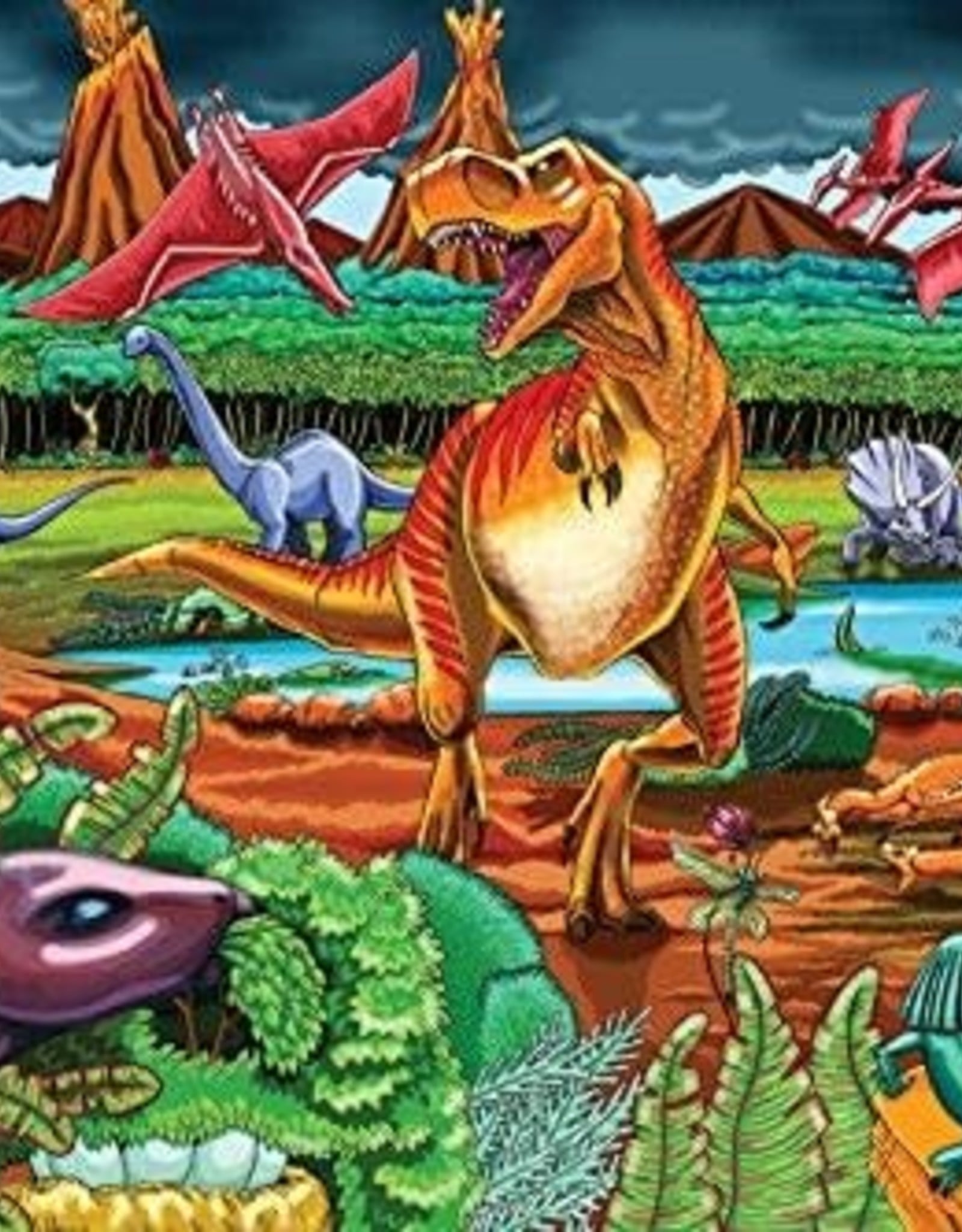 Cobble Hill Puzzles Dinosaur Volcano - 36 pc Floor Puzzle