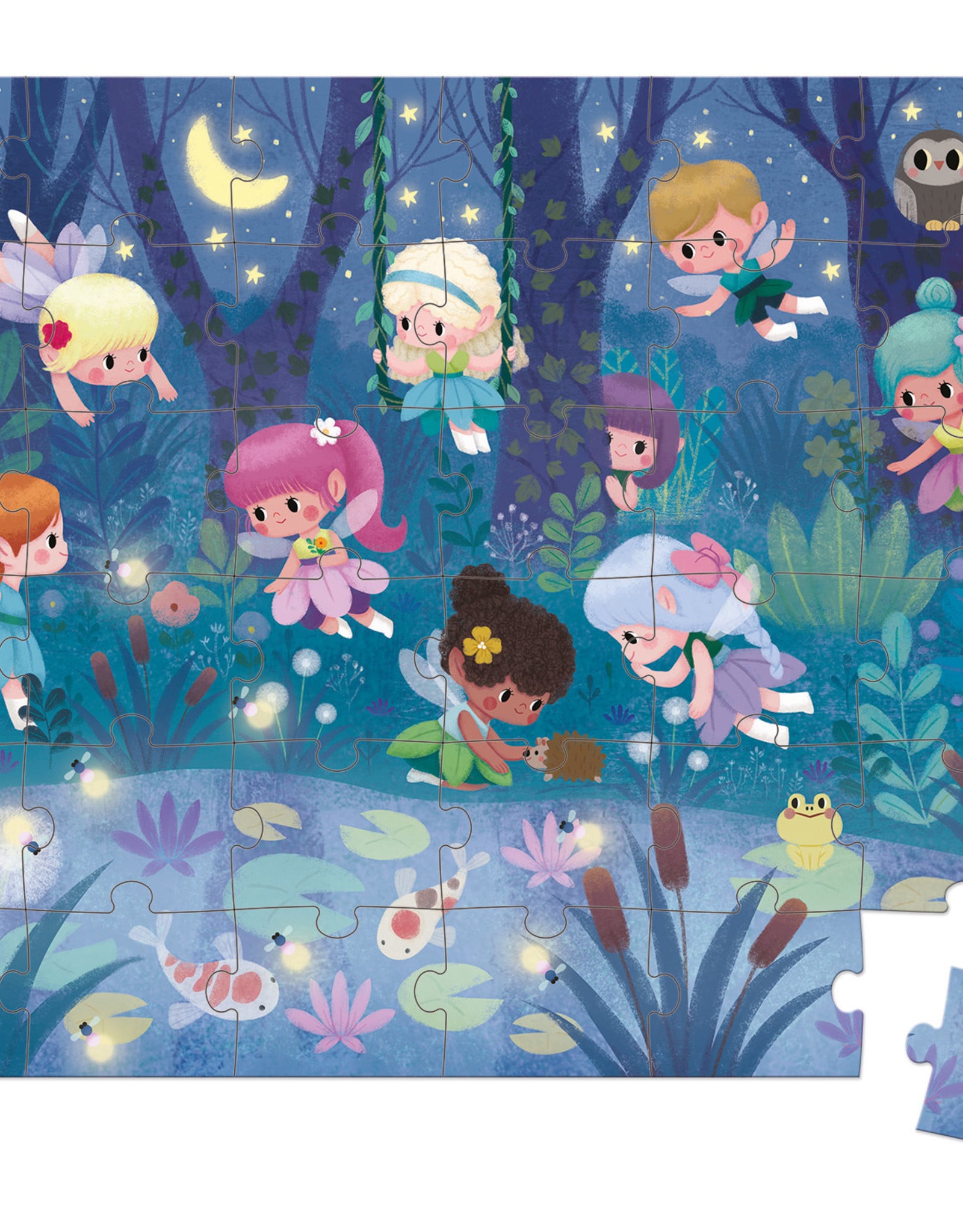 Janod Fairies & Waterlillies - 36pc puzzle by Janod