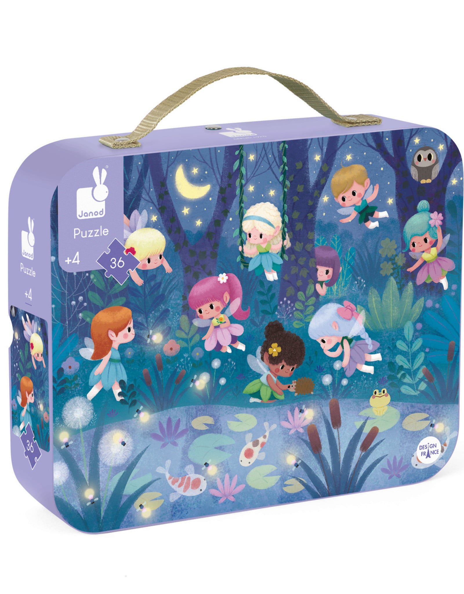 Janod Fairies & Waterlillies - 36pc puzzle by Janod